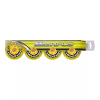 Bauer Hi-Lo Street 76mm/82A 4 Pack Skating Wheels Front_Flat