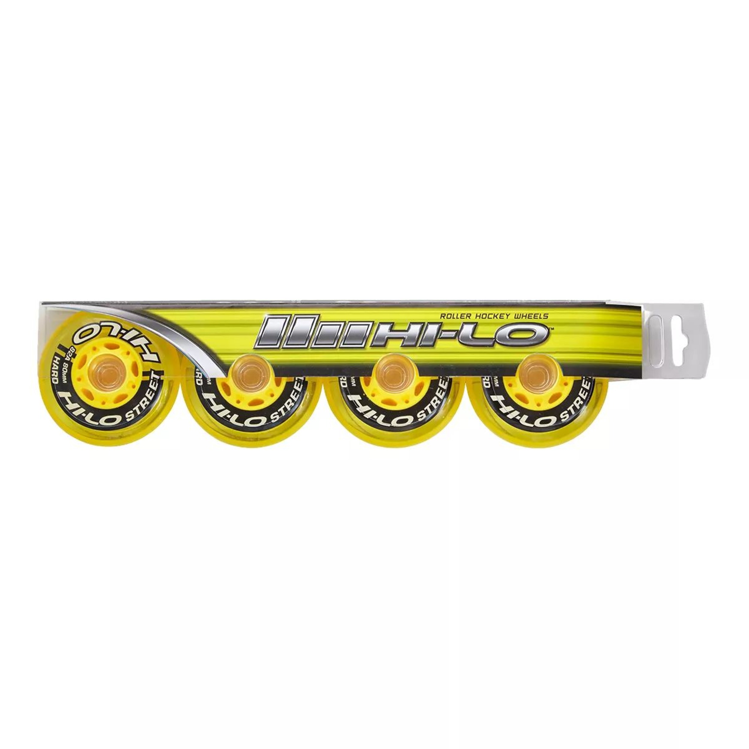 Bauer Hi-Lo Street 76mm/82A 4 Pack Skating Wheels Front_Flat