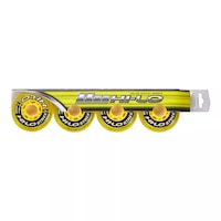 Bauer Hi-Lo Street 72mm/82A 4 Pack Roller Skating Wheels Front_Flat