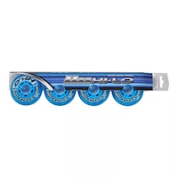 Bauer Hi-Lo Court 80mm/76A 4 Pack Roller Skating Wheels Front_Flat