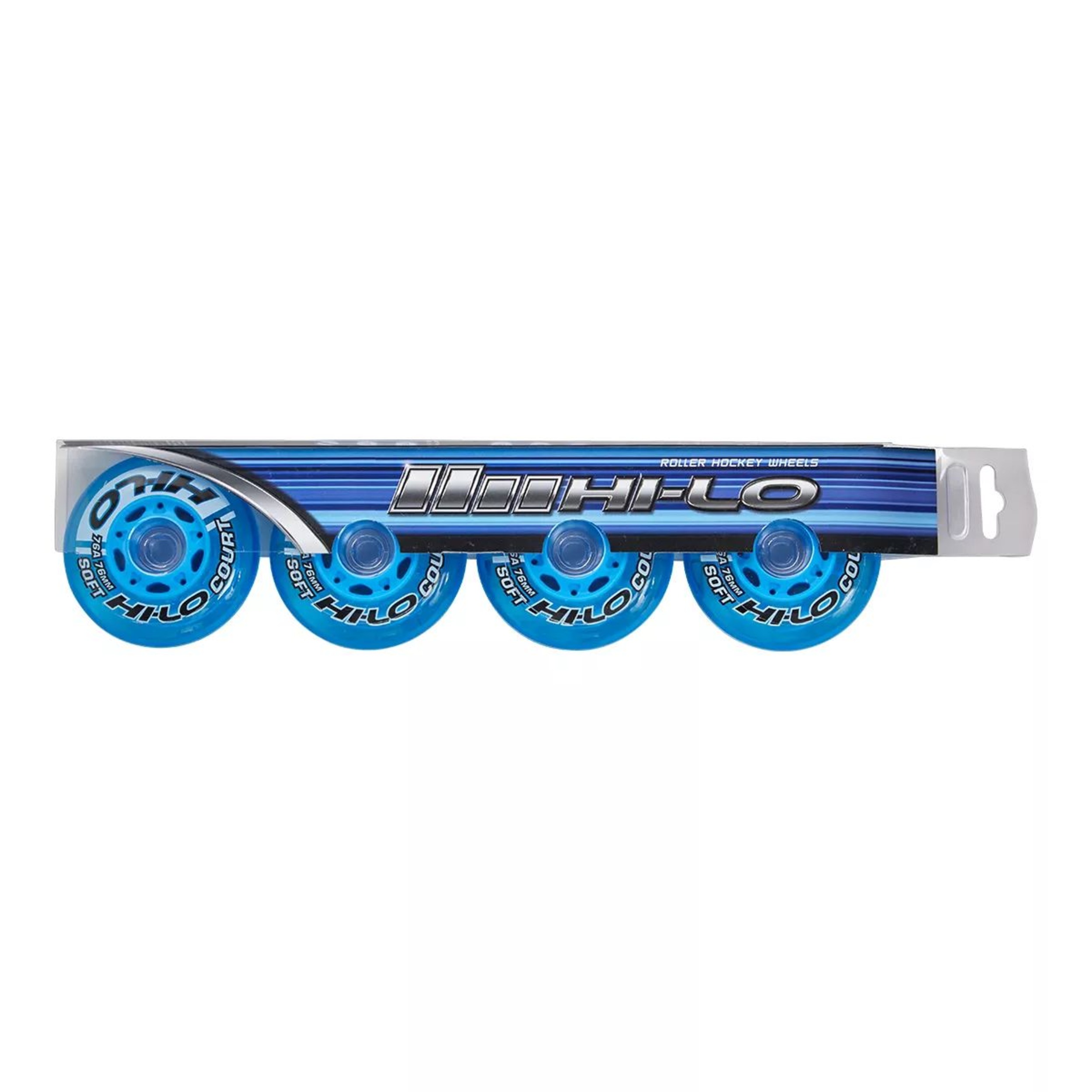 Bauer Hi-Lo Court 80mm/76A 4 Pack Roller Skating Wheels Front_Flat
