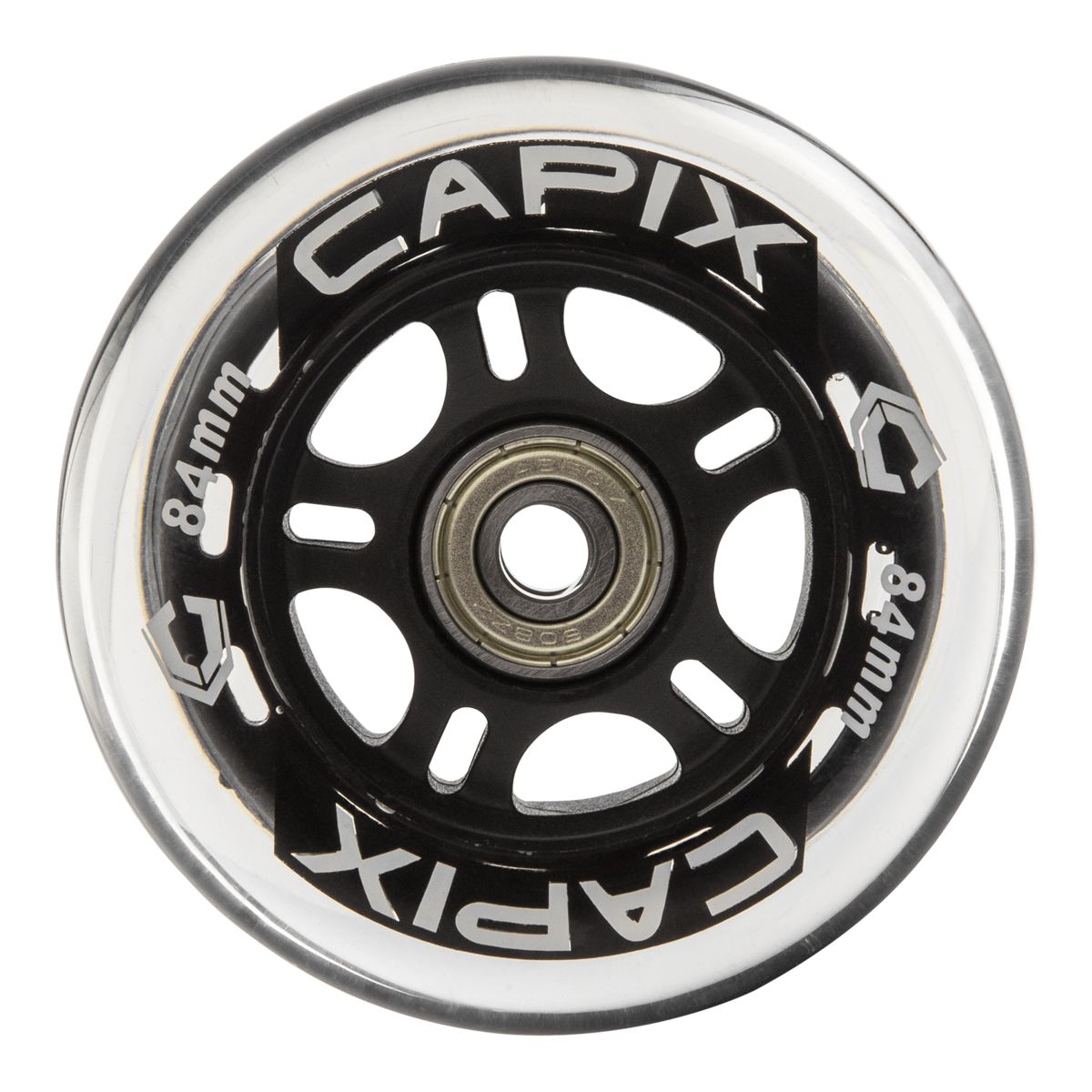 Capix 84mm Replacement Wheels With ABEC 7 Bearings 2018 - 8pk Front_Flat