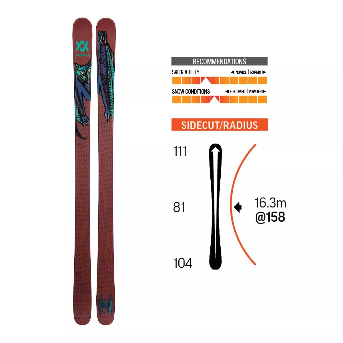 Volkl Bash 81 Men's Skis 2020/21