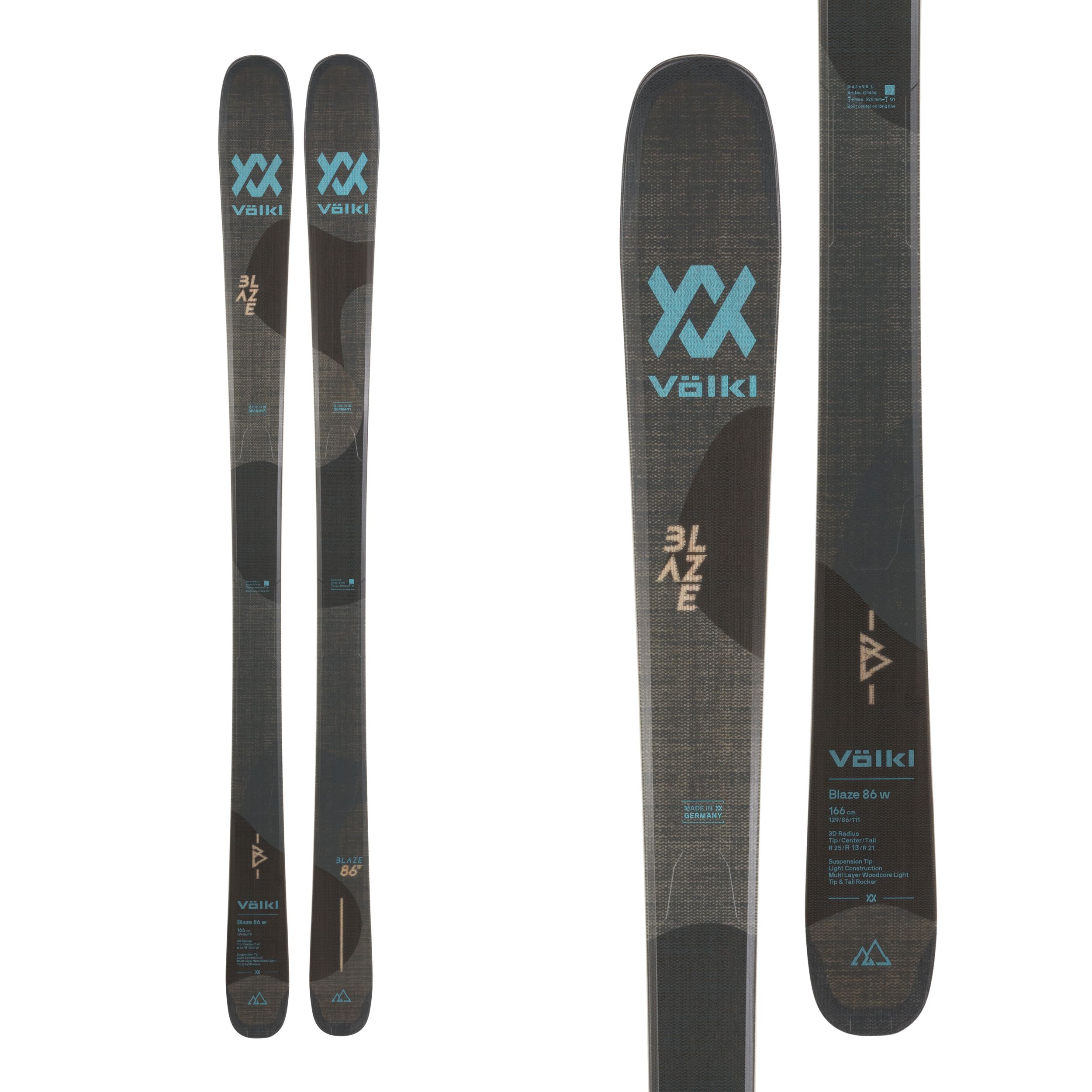 Volkl Blaze 86 Women's Skis 2021/22