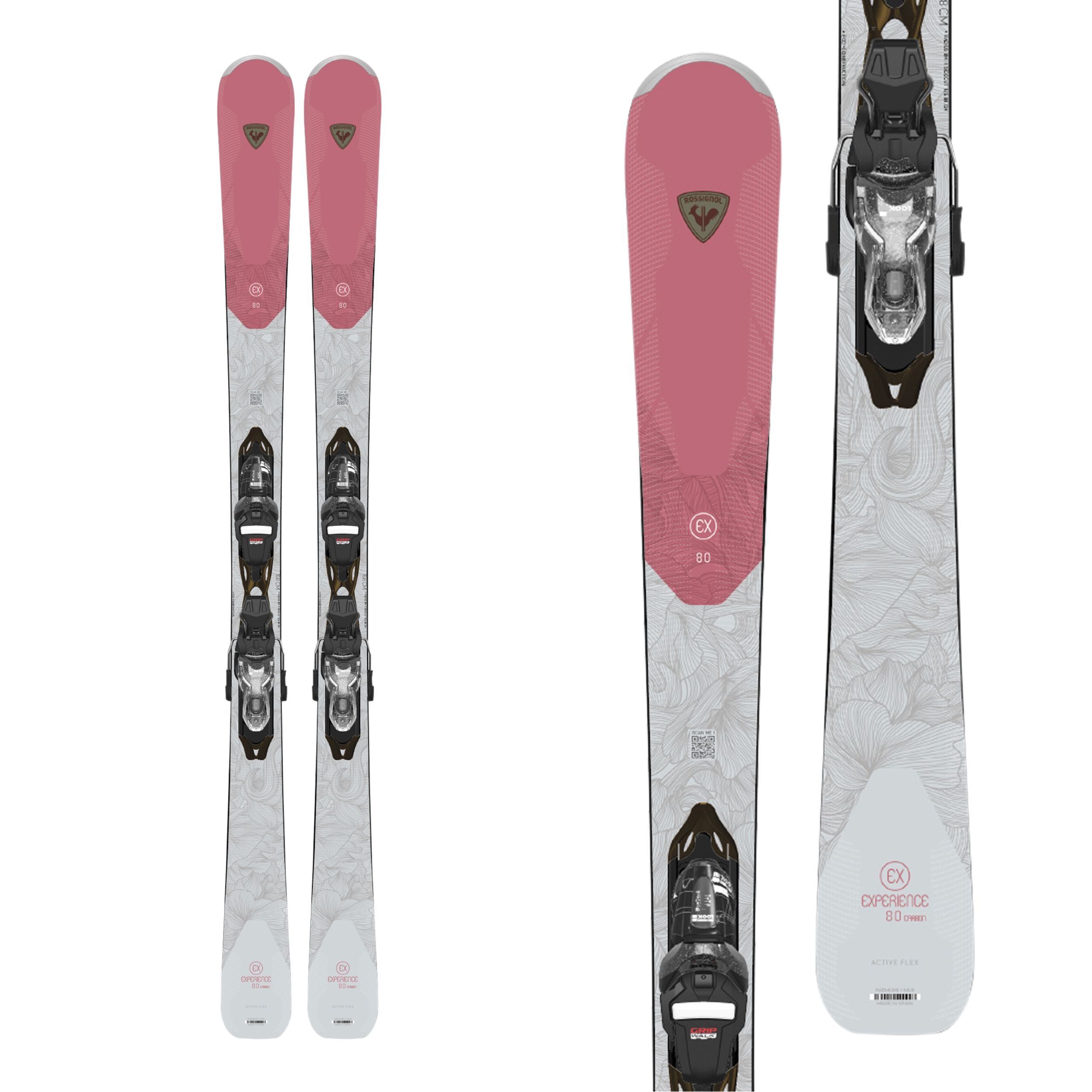 Rossignol Experience 80 Carbon Women's Skis 2021/22 & Look Xpress 10 GW Bindings