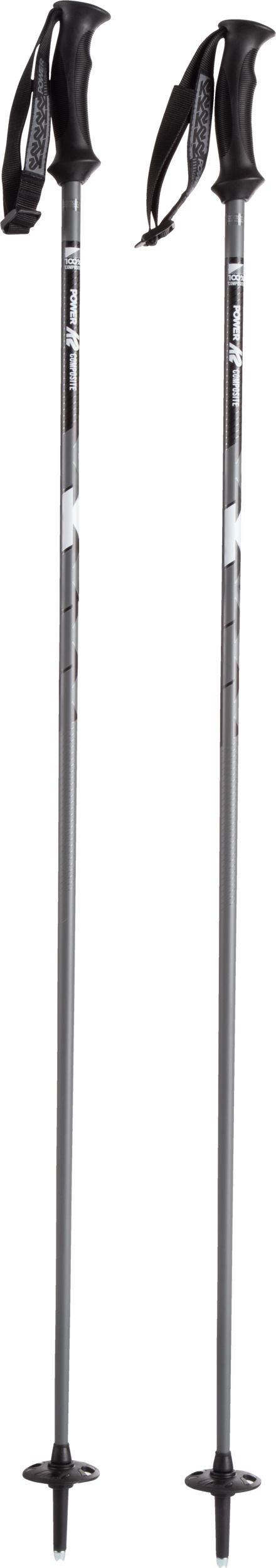 K2 Power Composite Ski Poles 2019/20 - Gunmetal