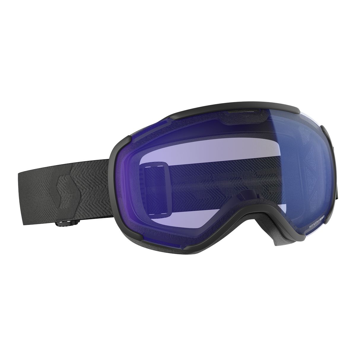 Scott Faze II Ski & Snowboard Goggles 2018/19 - Black with Blue Chrome Lens