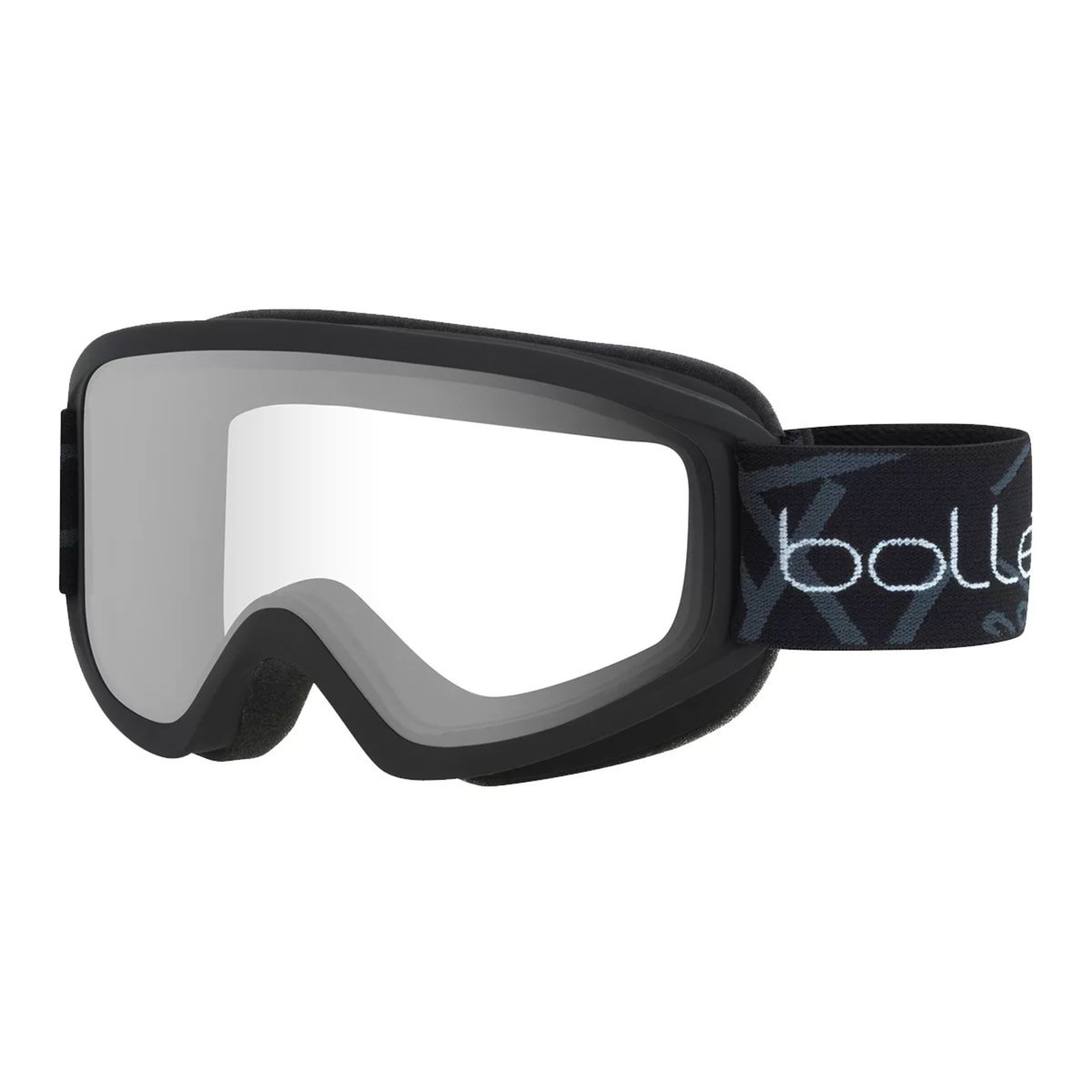 Bolle Freeze Ski & Snowboard Goggles 2018/19 - Matte Black with Clear Lens Front_Three_Fourths_Angled_Left