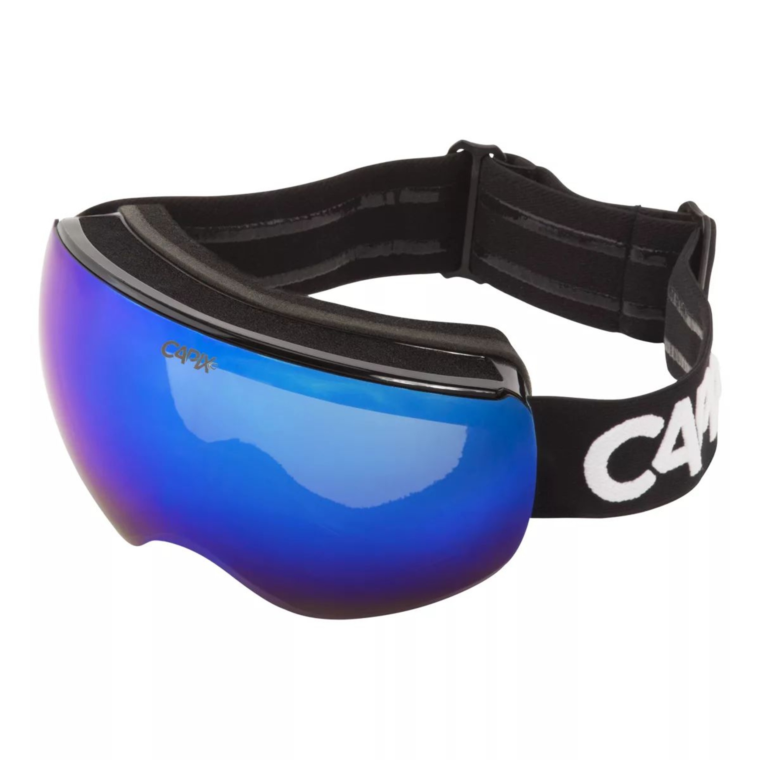 Capix Venture Ski & Snowboard Goggles 2019/20 - Black with Polarized Photochromic Lens + Bonus Lens Front_Three_Fourths_Angled_Left