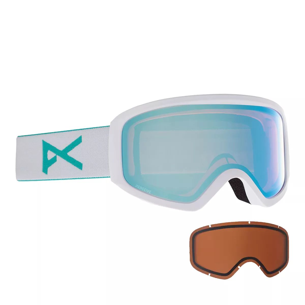 Anon Insight Women's Ski & Snowboard Goggles 2020/21 with Perceive Variable Blue Lens + Bonus Lens Composite_or_Mixed