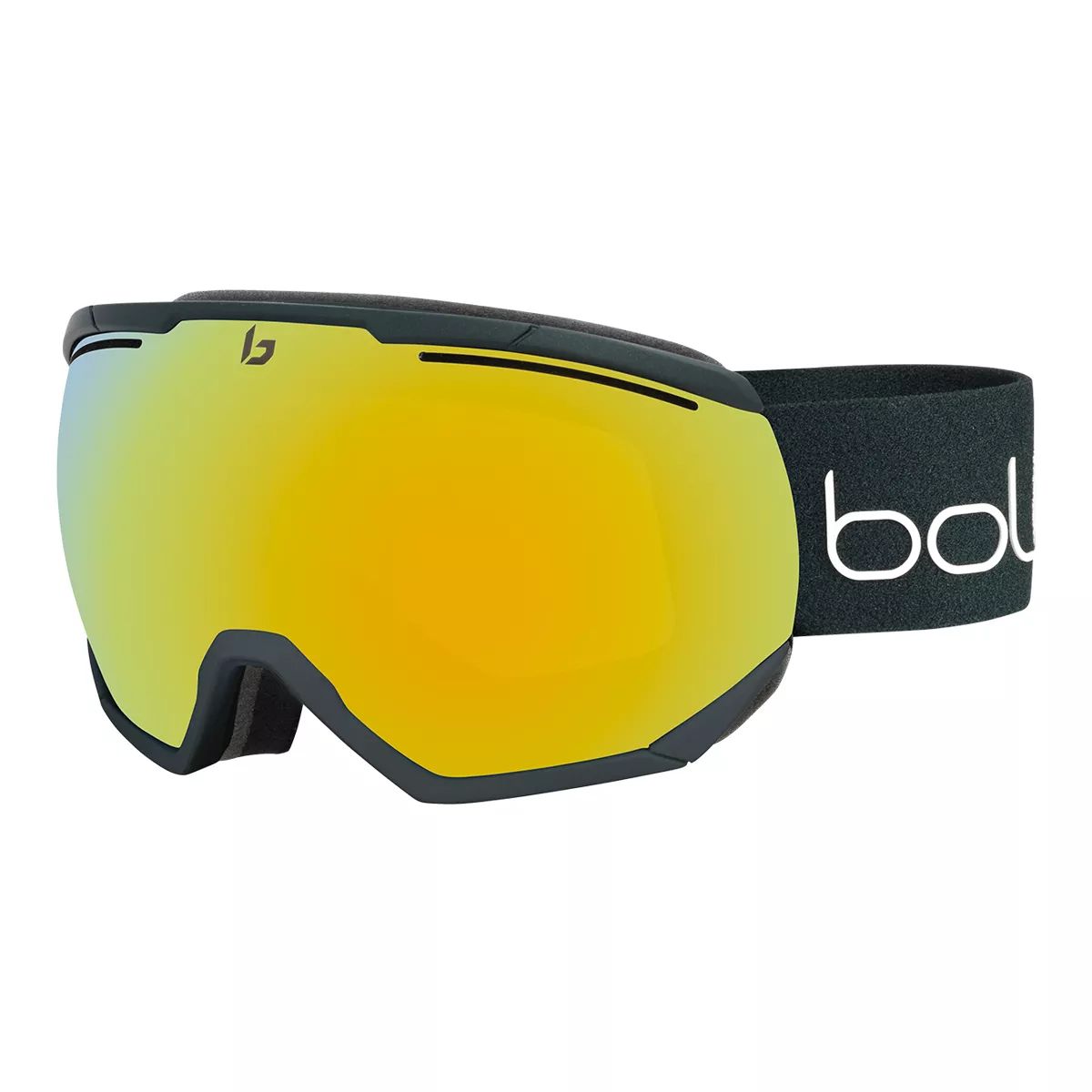 Bolle Northstar Ski & Snowboard Goggles 2020/21 - Matte Forest with Polycarbonate Sunshine Lens Front_Three_Fourths_Angled_Left