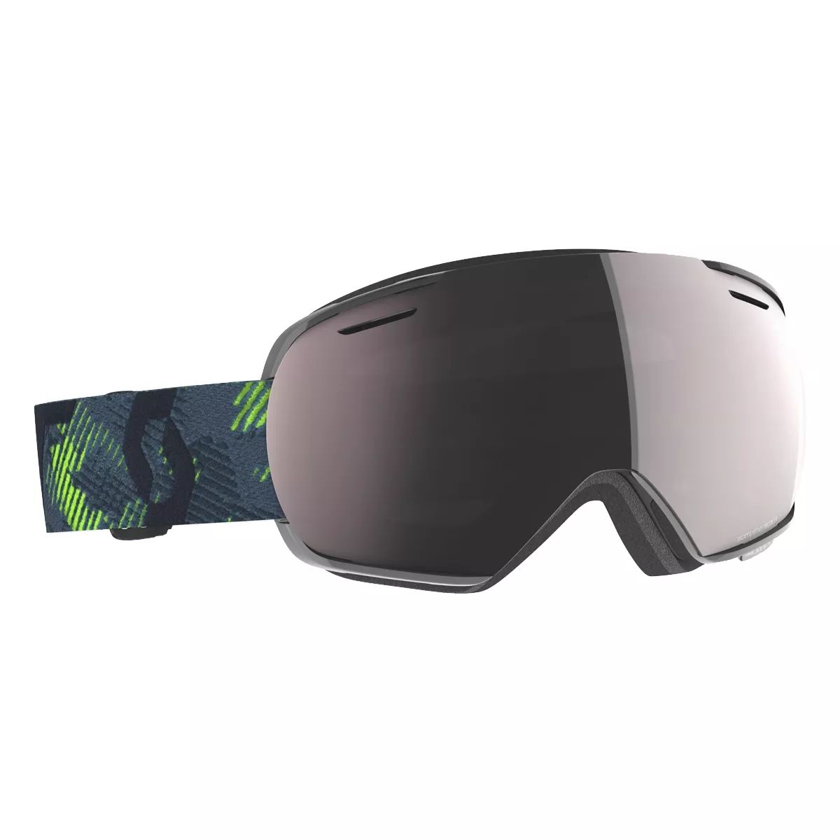 Scott Linx Ski & Snowboard Goggles 2020/21 - Ultralime Green/Storm Grey with Enhancer Silver Chrome Lens