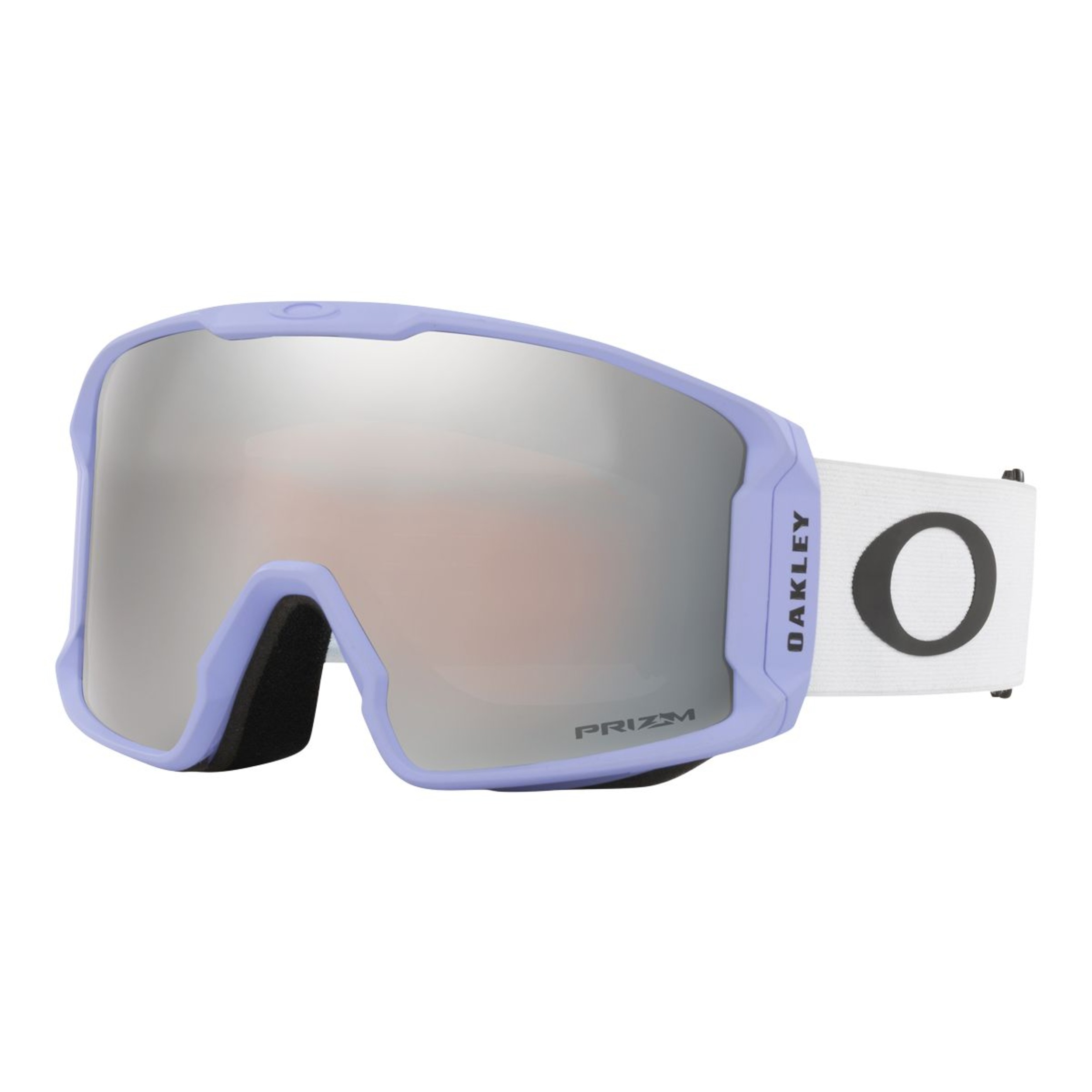 Oakley Line Miner™ L Ski & Snowboard Goggles 2021/22 - Matte White with Prizm Black Iridium Lens Front_Three_Fourths_Angled_Left