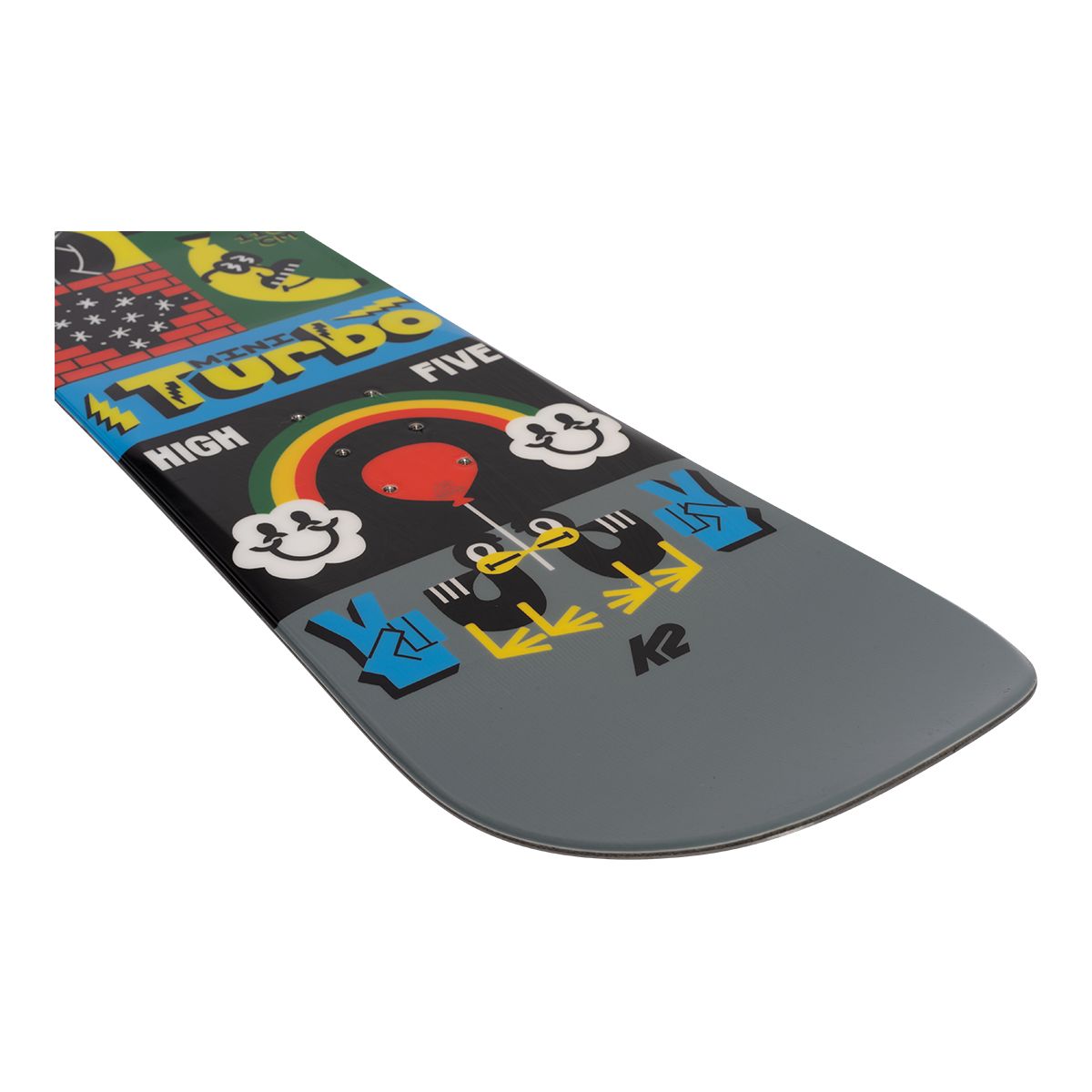 K2 Kids' Mini Turbo 2022 Beginner Snowboard, All Mountain, Directional Twin