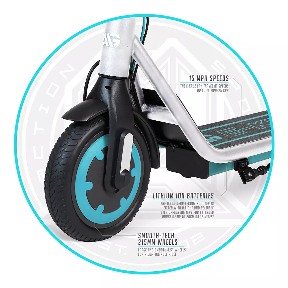 Madd Gear E-kruz Long Range Electric Scooter CloseUp