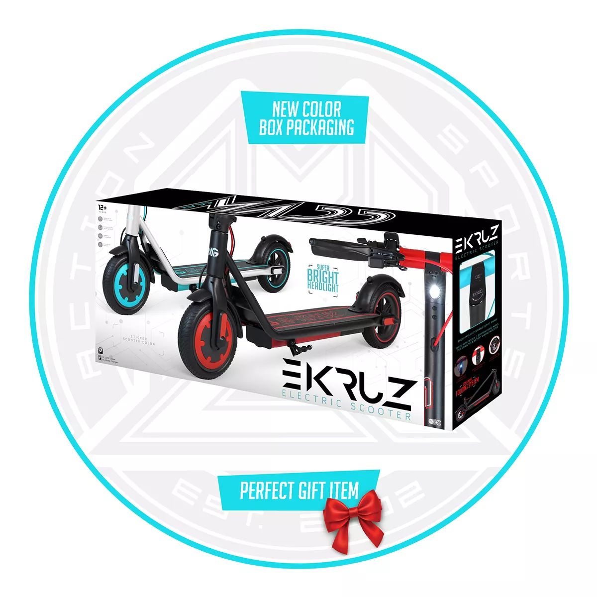 Madd Gear E-kruz Long Range Electric Scooter Front_Angled_Left