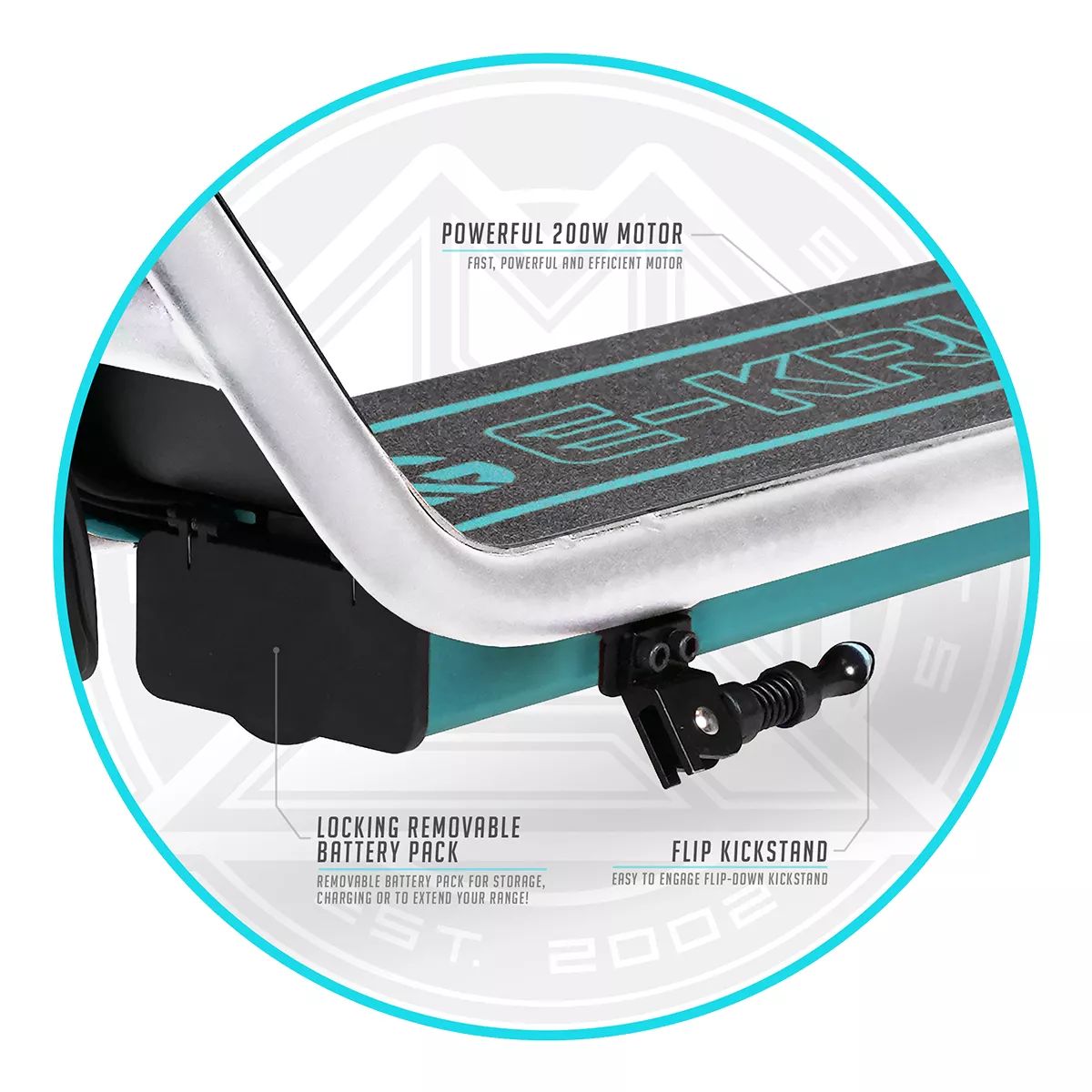 Madd Gear E-kruz Long Range Electric Scooter CloseUp