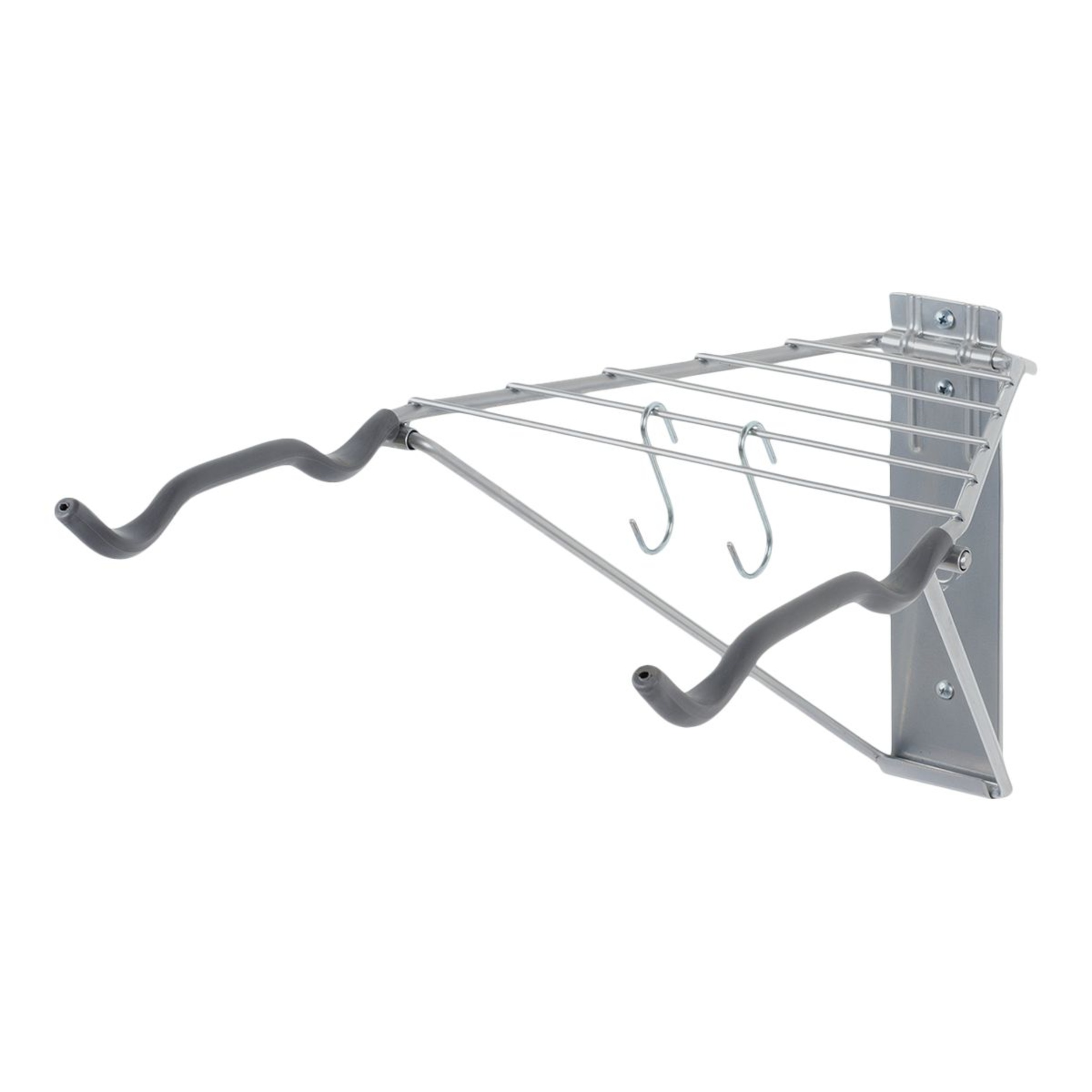 Delta 2 Bike Wall Mount with Shelf Front_Angled_Left