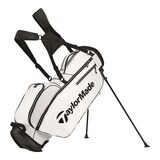 TaylorMade 5.0 Stand Bag - White/Black Front_Three_Fourths_Angled_Left