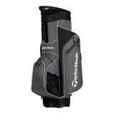 TaylorMade 5.0 Cart Bag - Grey/White Front_Three_Fourths_Angled_Left