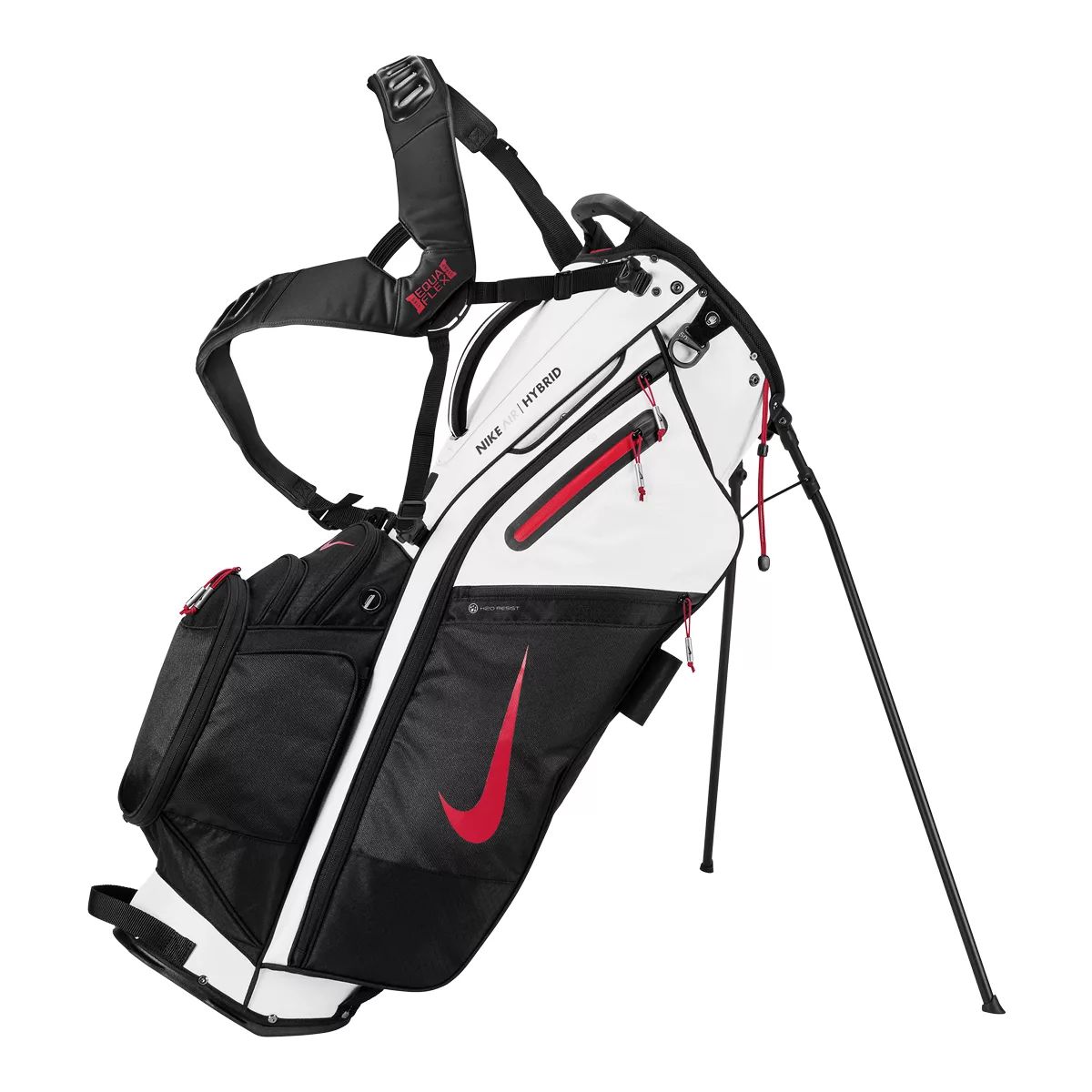 Nike Golf Air Hybrid Golf Stand Bag with 14-Way Divider Front_Three_Fourths_Angled_Left