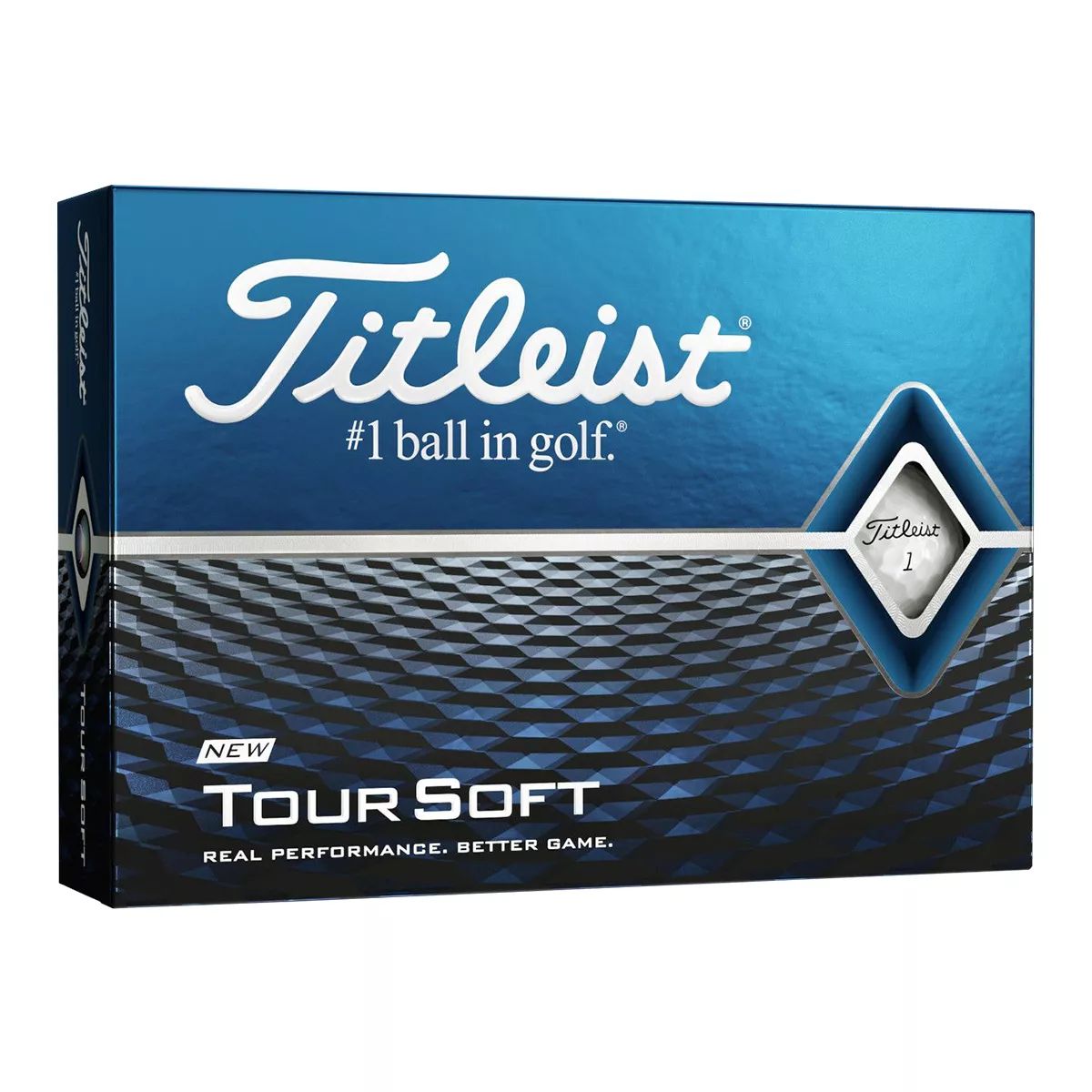 Titleist Tour Soft Golf Balls, 12 Pack Front_Angled_Right