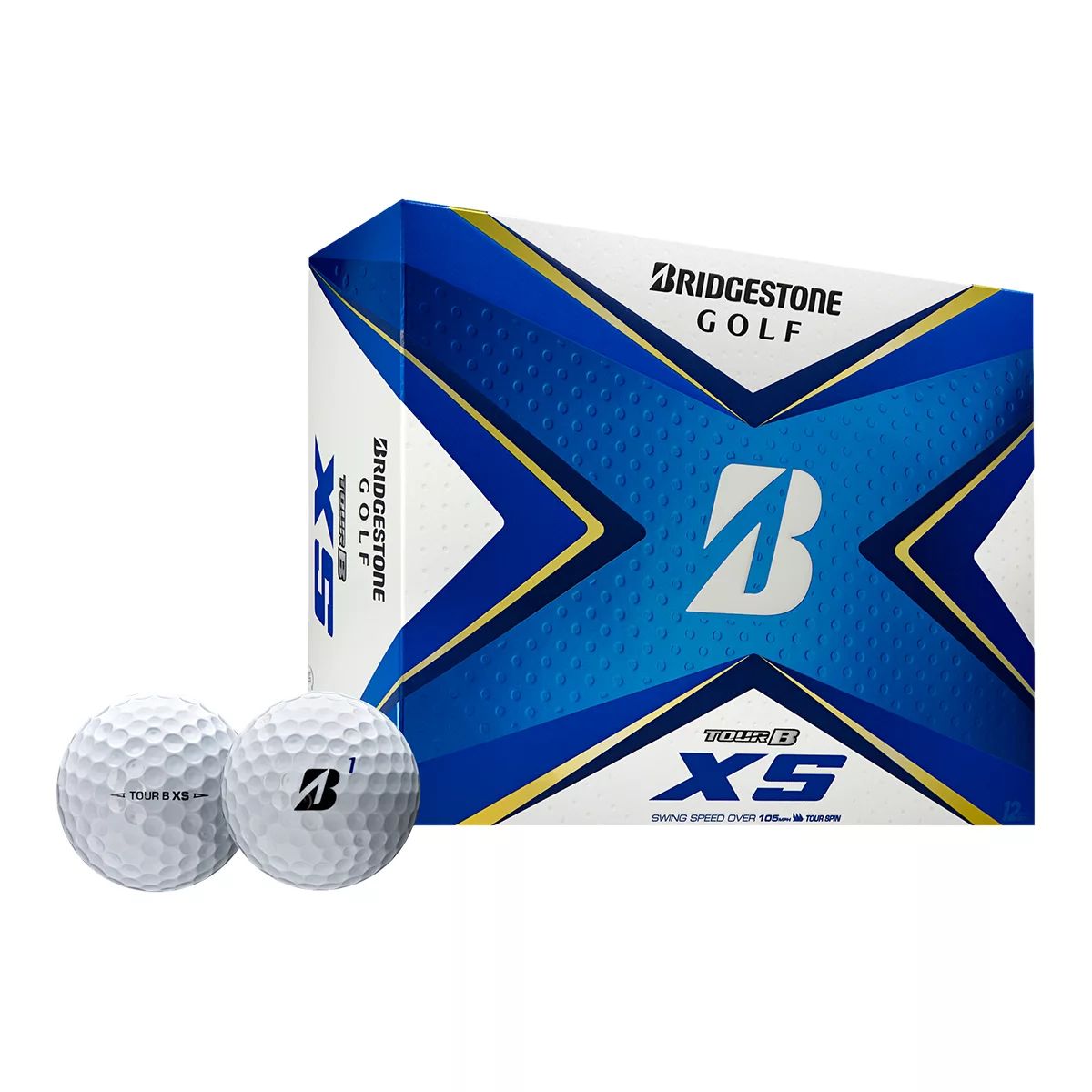Bridgestone Tour B XS Golf Balls, 12 Pack Composite_or_Mixed