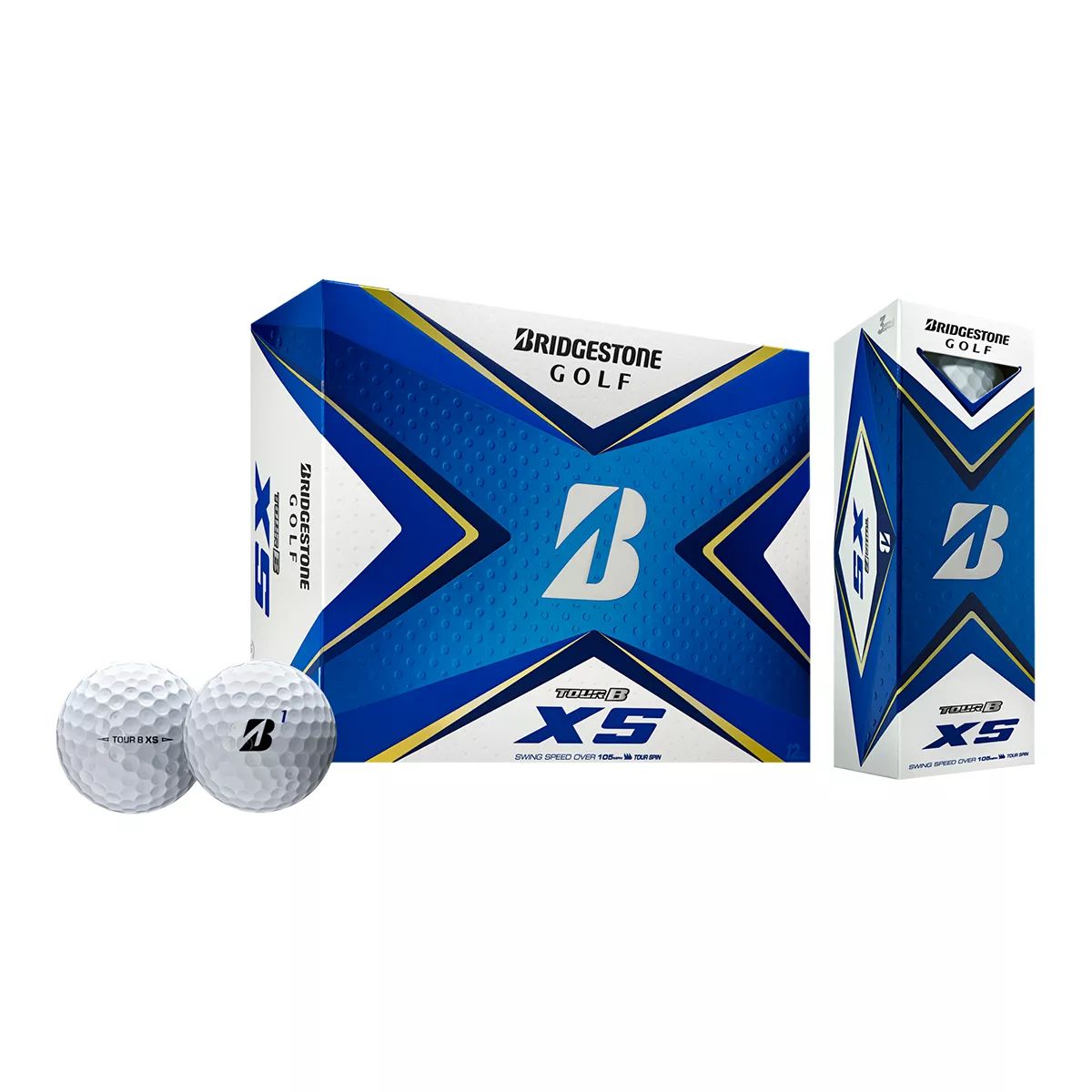 Bridgestone Tour B XS Golf Balls, 12 Pack Composite_or_Mixed