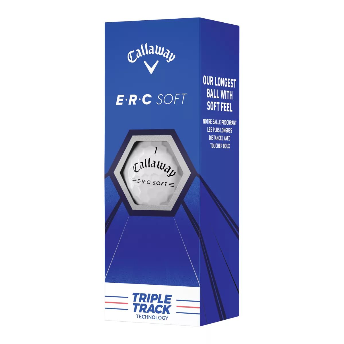 Callaway ERC Soft Triple Track Golf Balls, 12 Pack Front_Angled_Left