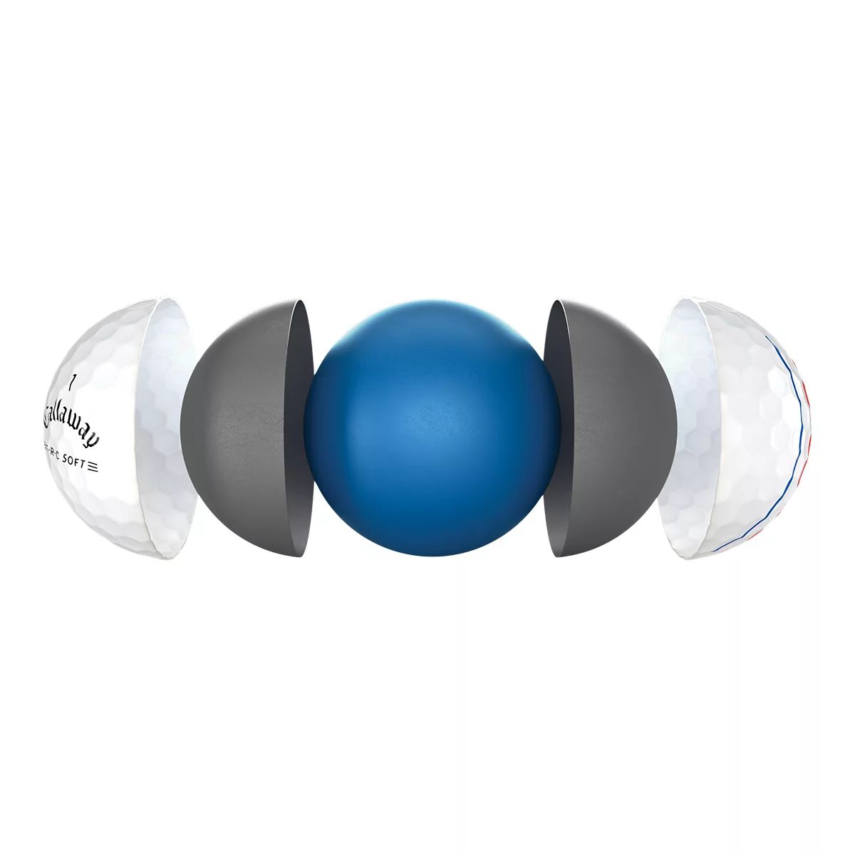 Callaway ERC Soft Triple Track Golf Balls, 12 Pack Side_Left