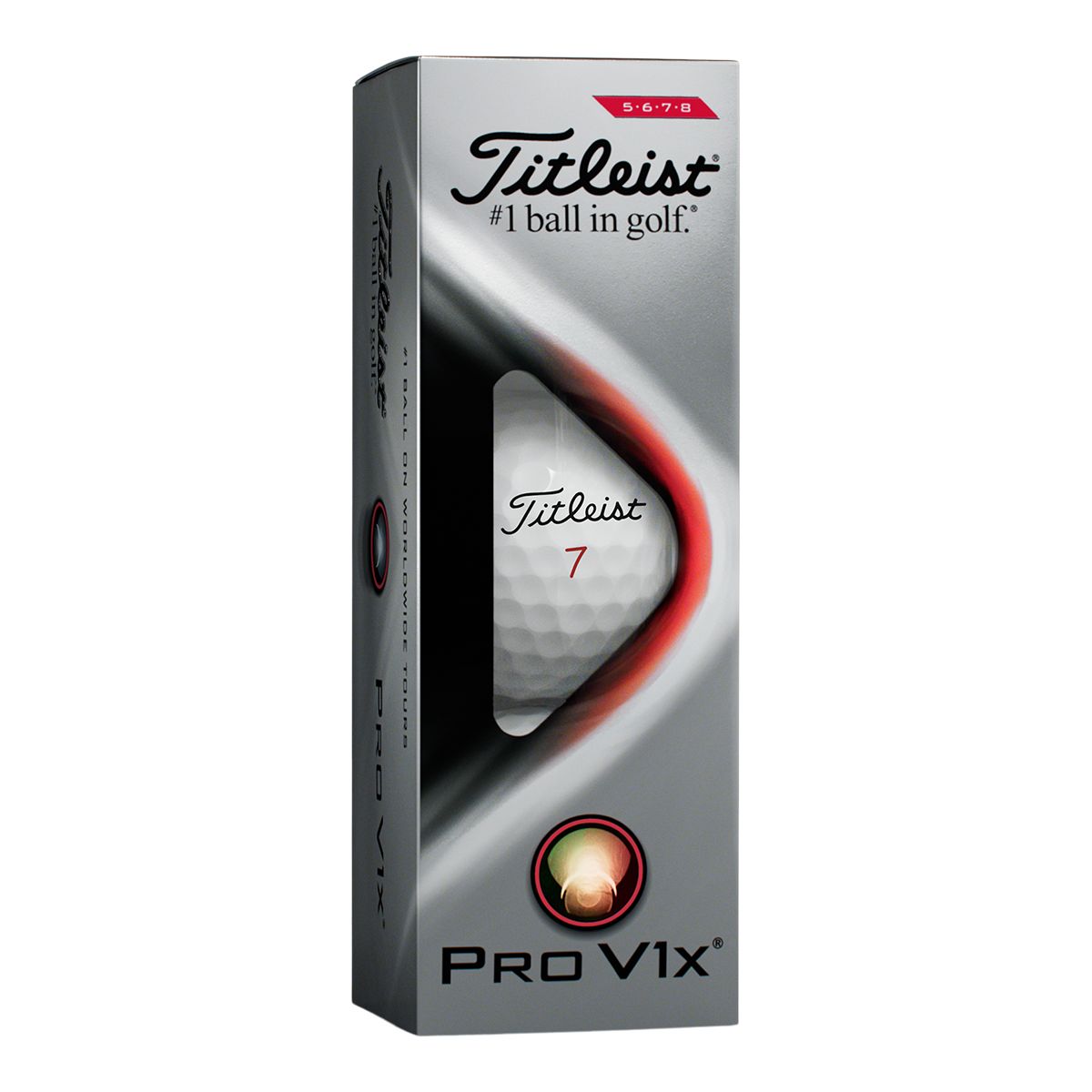 Titleist Pro V1X High # Golf Balls, 12 Pack Front_Angled_Right