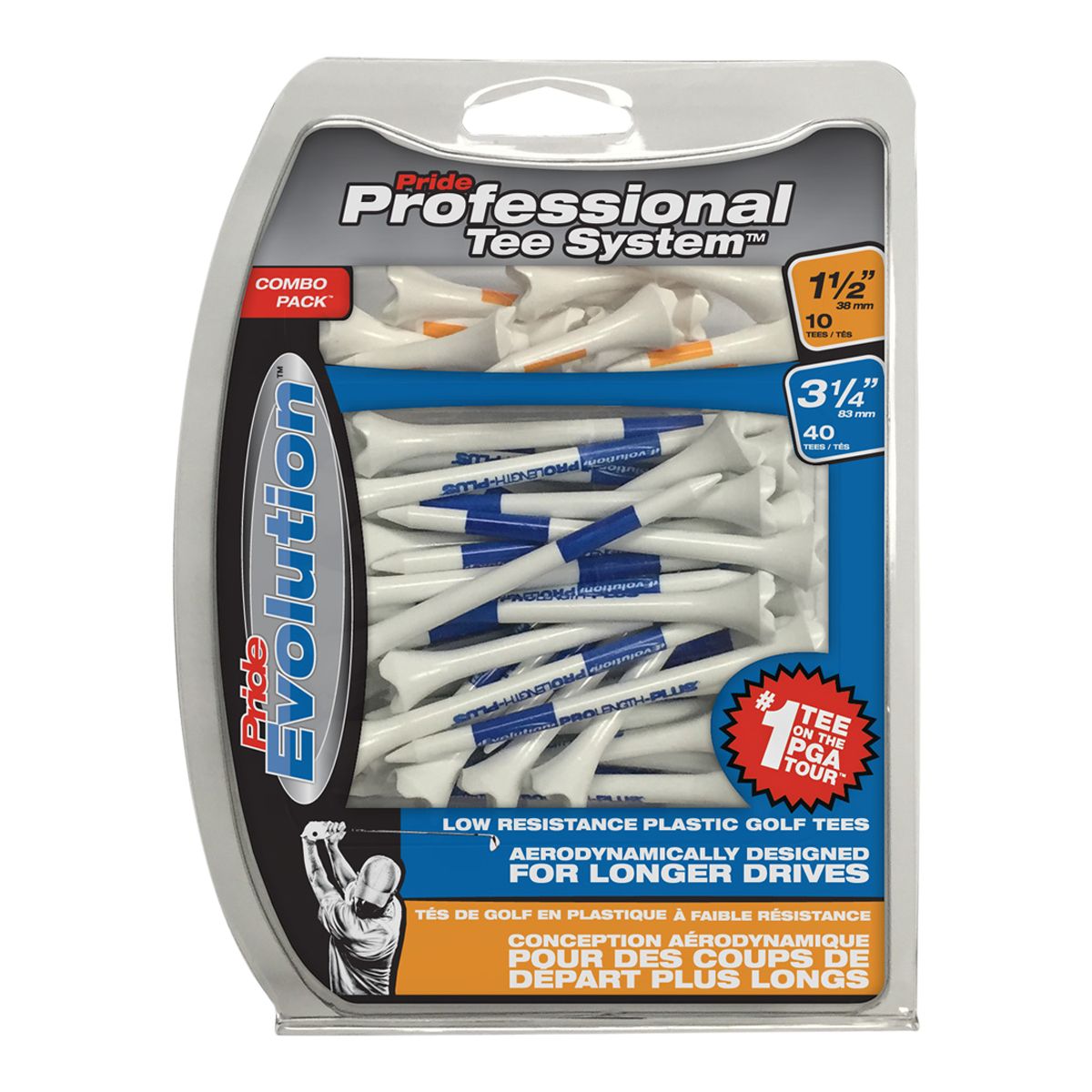 Pride Evolution Golf Tees - Combo Pack Front_Flat