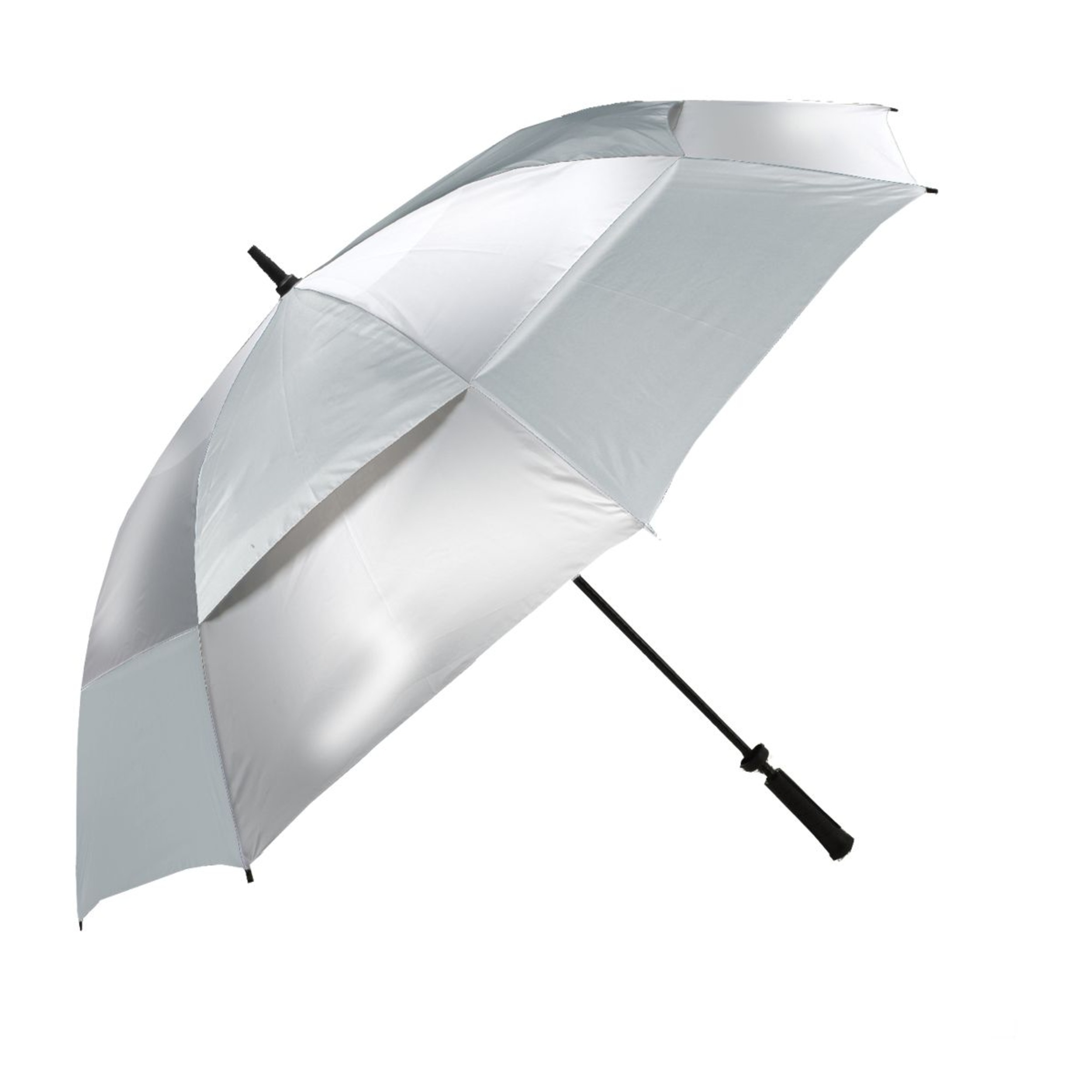 JEF Windbuster 62" Doubly Canopy Umbrella - Silver Side_Right