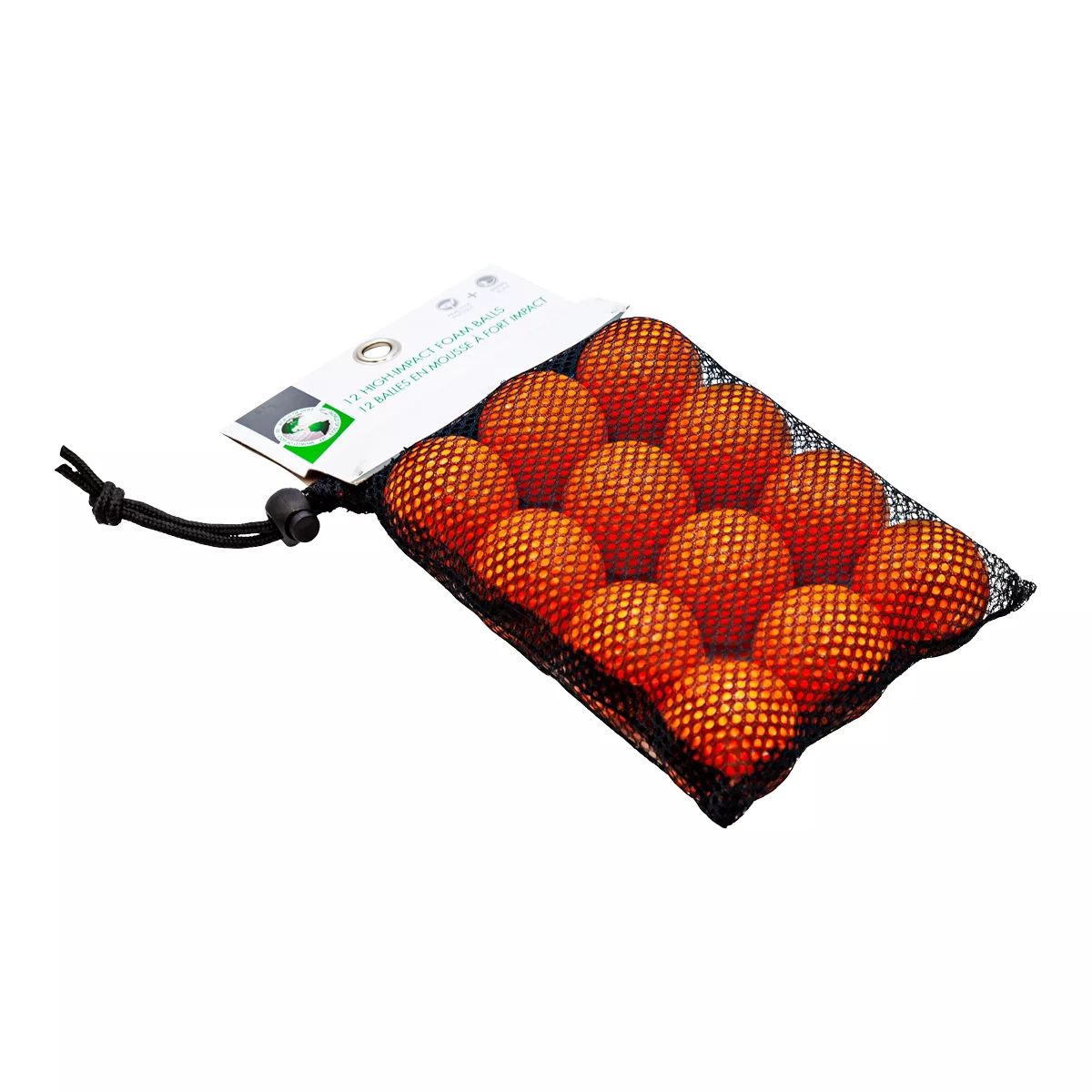 Jef Hi-Impact Foam Practice Golf Balls - 12 Pack Overhead_Plunge