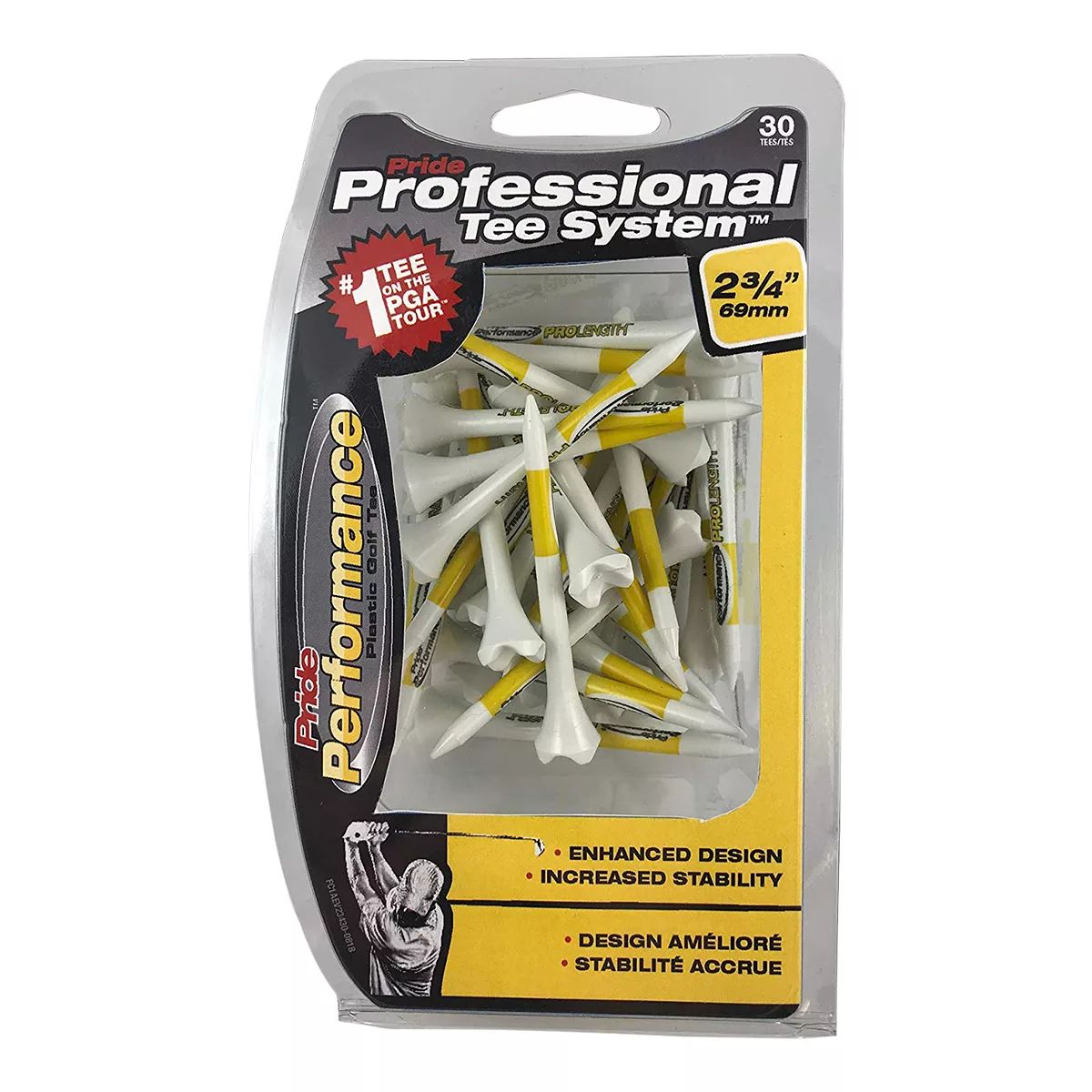 Pride Performance PTS 2 3/4 Tees - 30 Pack Front_Flat