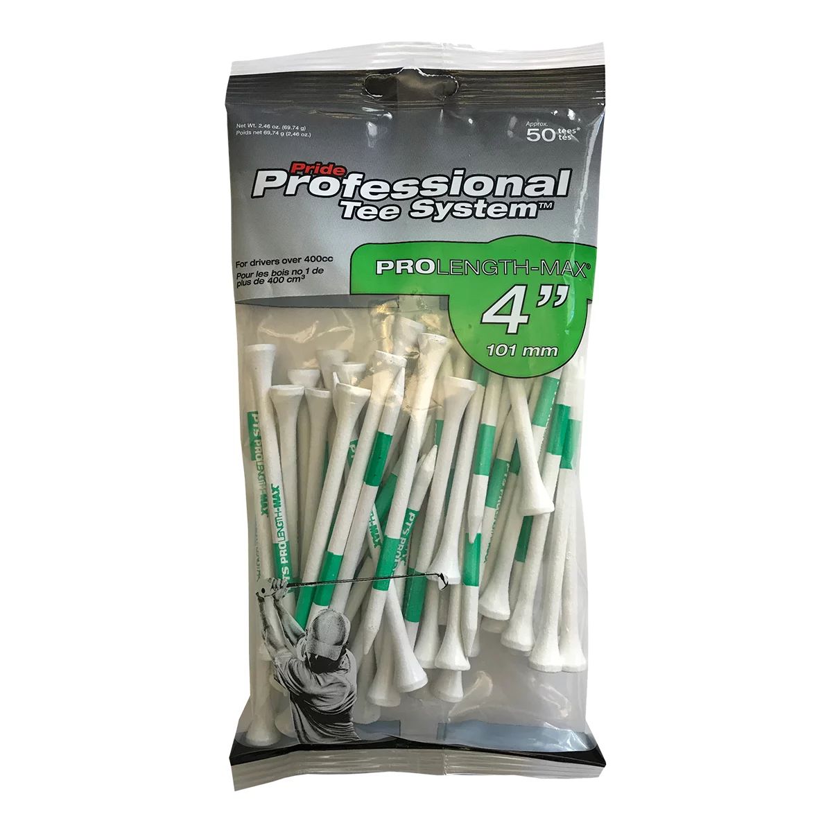 Pride Pts 3 1/4" Golf Tees - 75pk Front_Flat