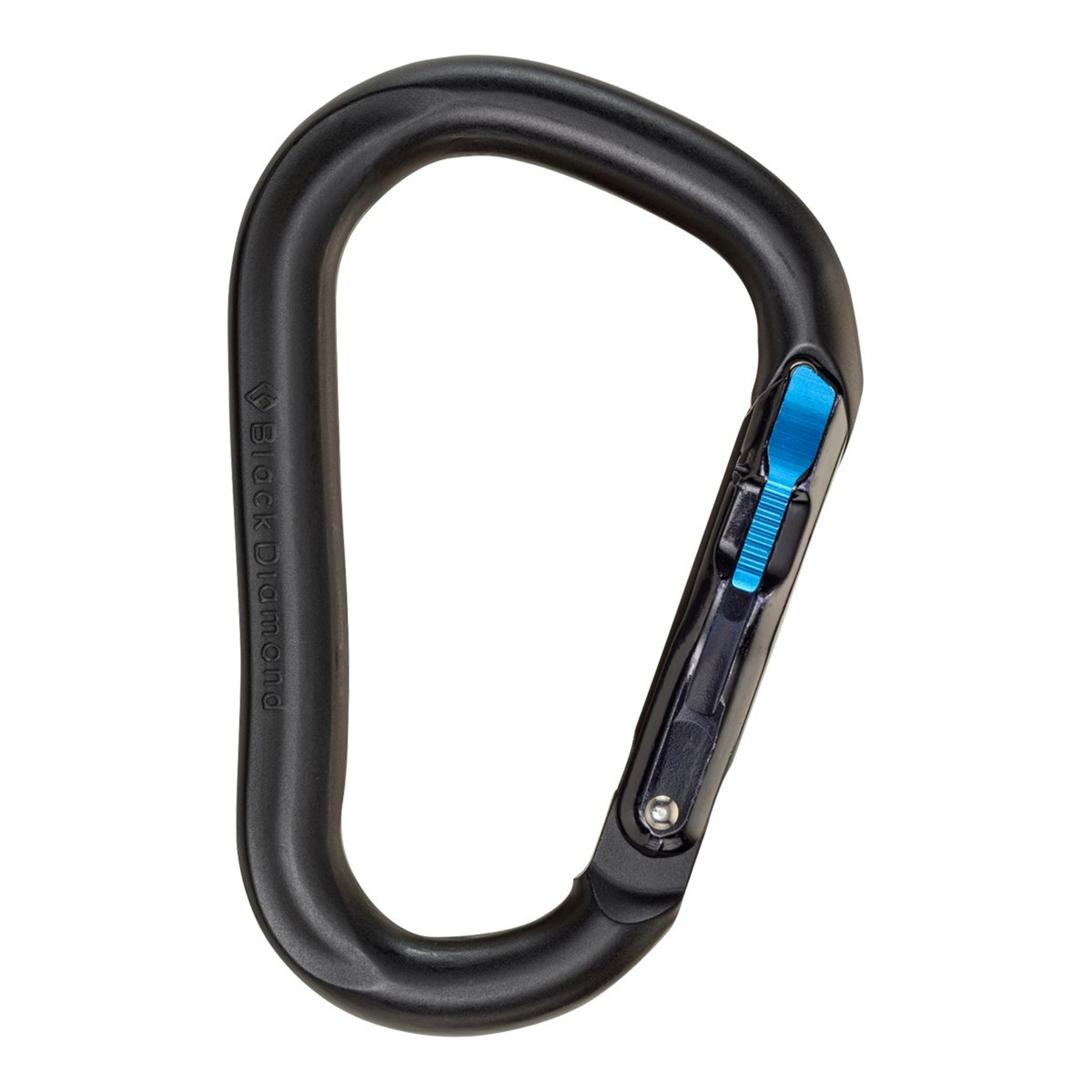 Black Diamond Magentron RockLock Carabiner - Dark Grey Front_Flat