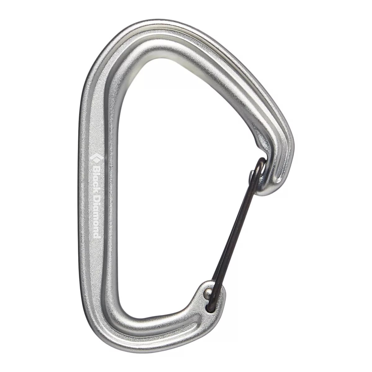 Black Diamond Hotwire Wiregate Climbing Carabiner Front_Flat