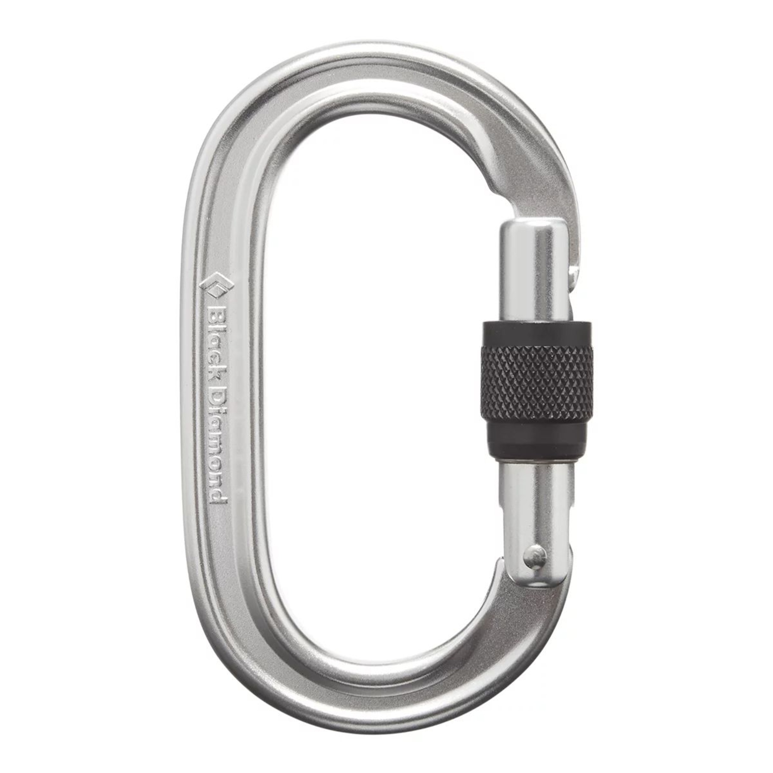 Black Diamond Oval Keylock Screwgate Carabiner Front_Flat