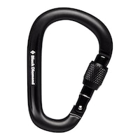 Black Diamond Pearlock Screwgate Carabiner Front_Flat