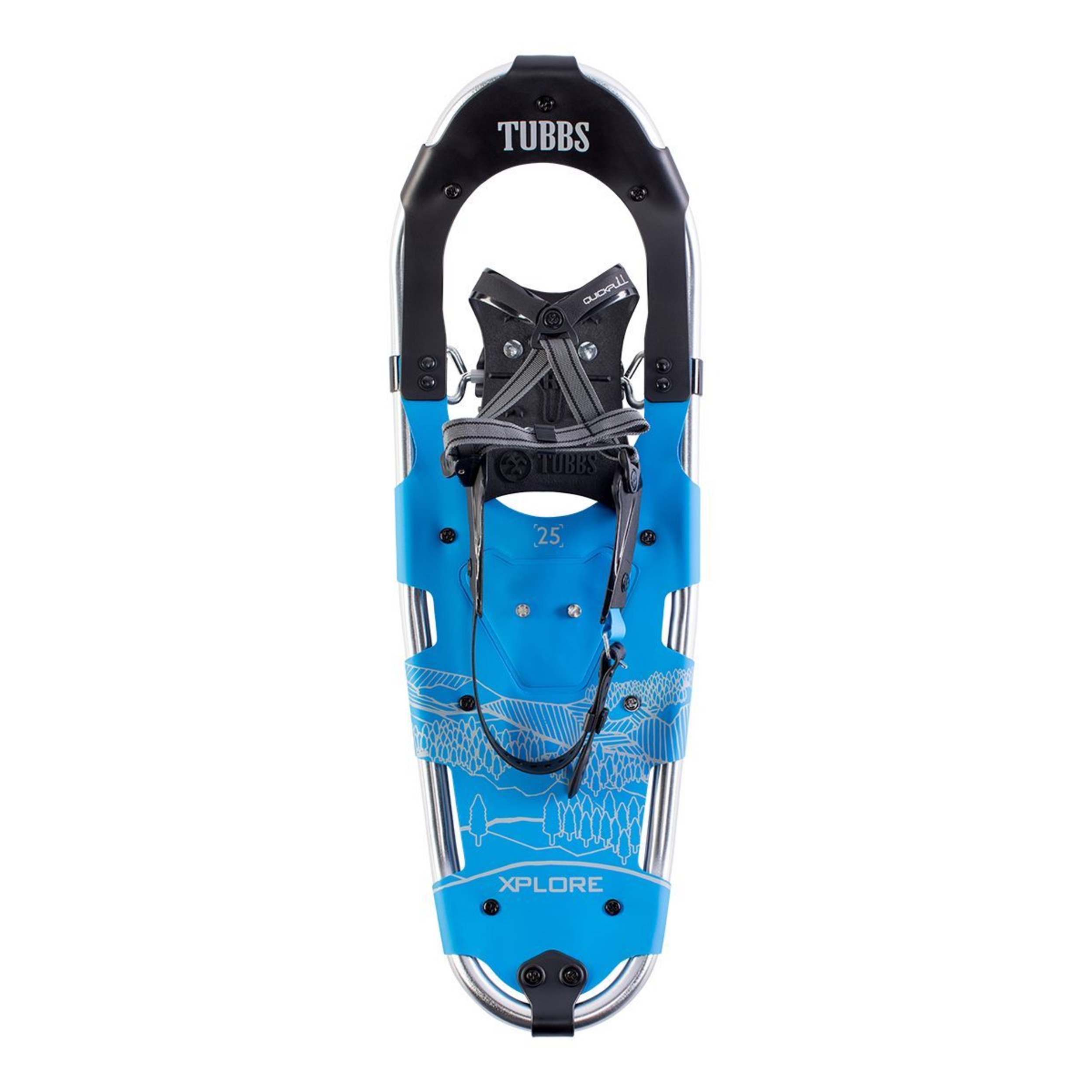Tubbs Men's Xplore 25 inch Snowshoes 2019 Overhead_Flat