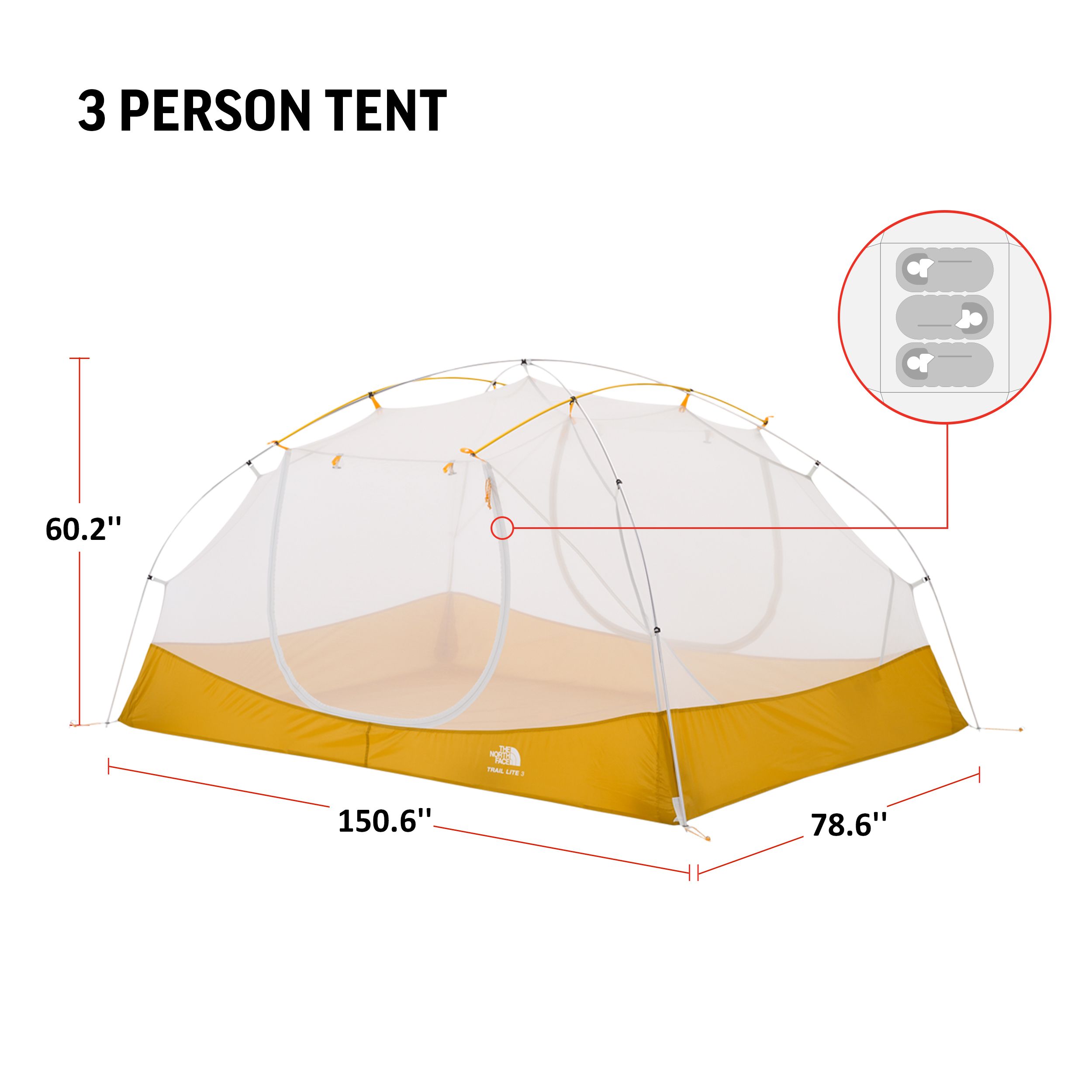 THE NORTH FACE◆TRAIL LITE 3 テント US限定 軽量 The North Face Trail Lite 3 Tent | SportChek