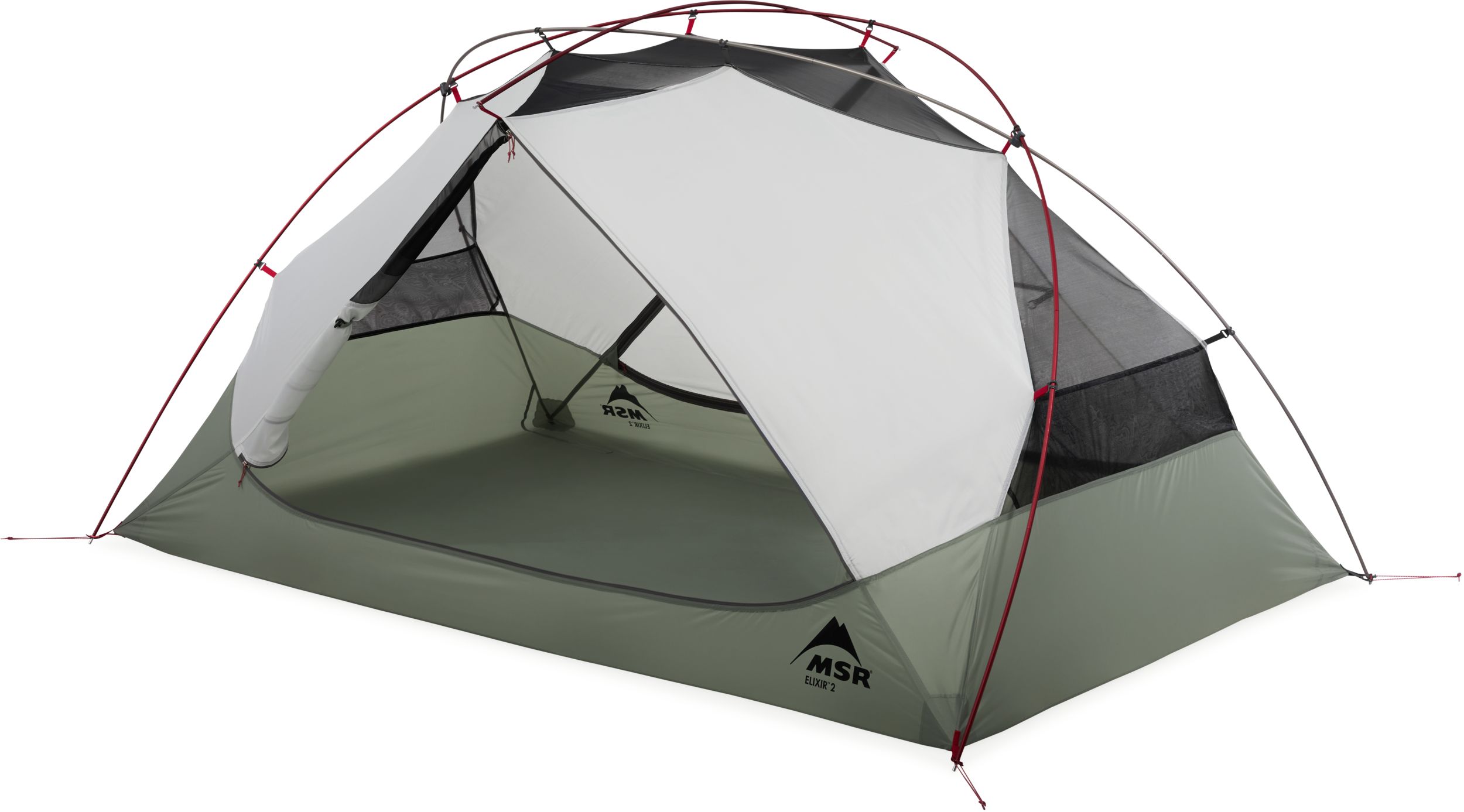MSR Elixir 2 Person Tent With Footprint Front_Angled_Left