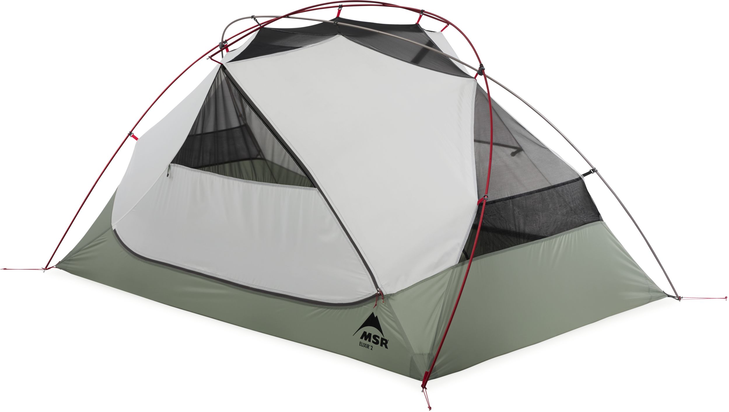 MSR Elixir 2 Person Tent With Footprint Front_Angled_Left