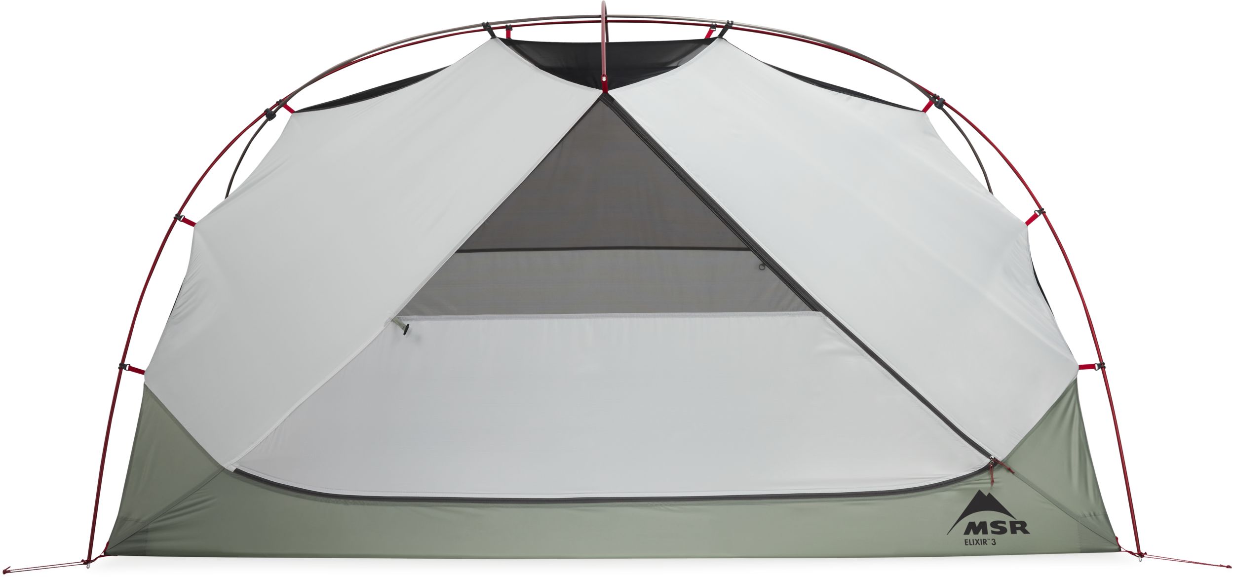 MSR Elixir 3 Person Tent With Footprint Front_Flat