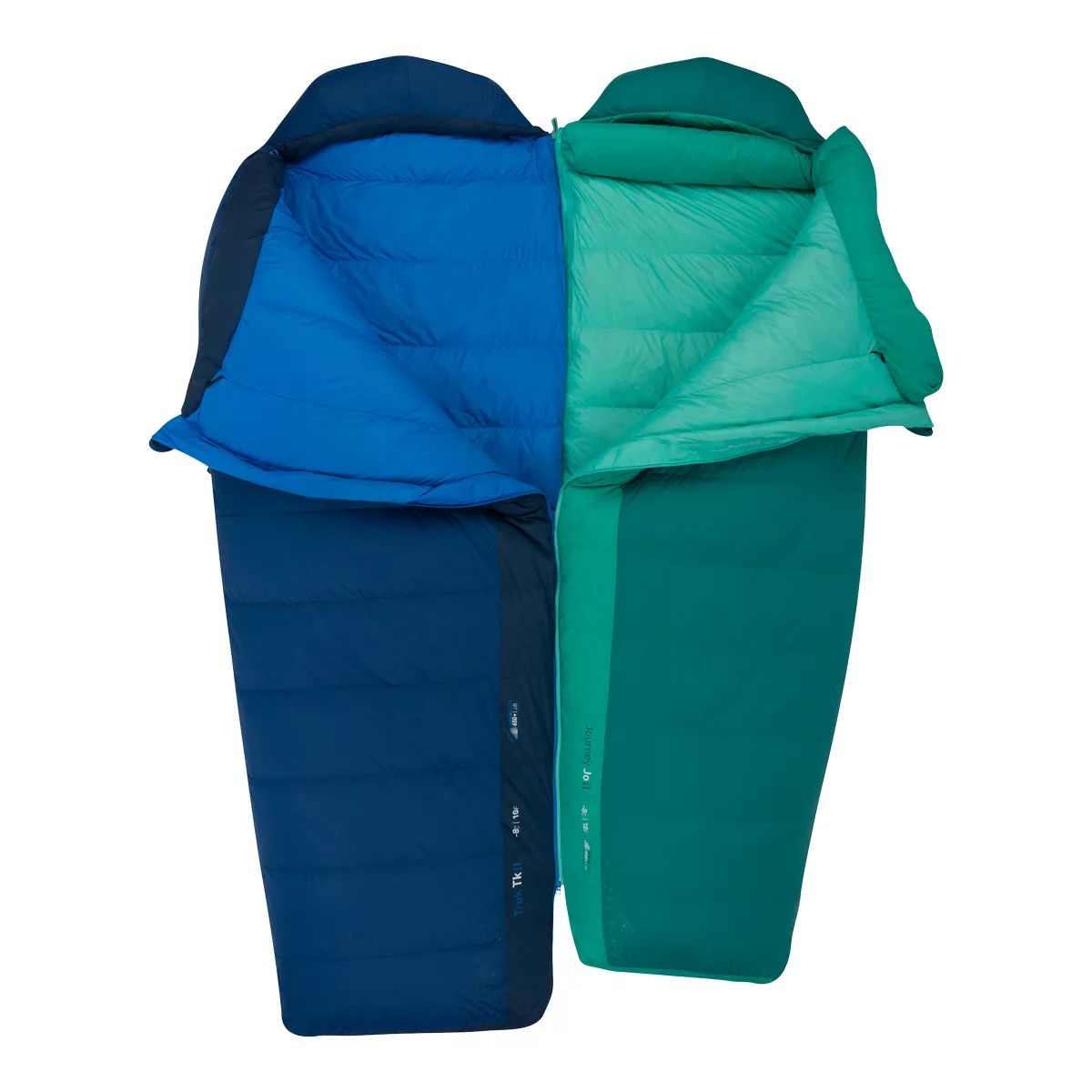 Sea to Summit Trek TK II 18°F/-8°C Regular Down Sleeping Bag Overhead_Flat