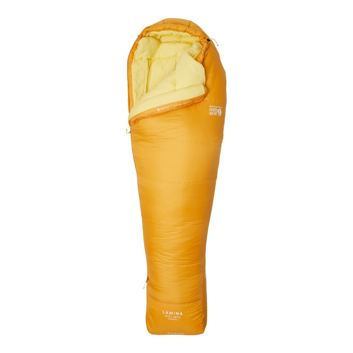 Mountain Hardwear Women's Lamina 0°F/-18°C Right Zipper Regular Sleeping Bag Overhead_Flat