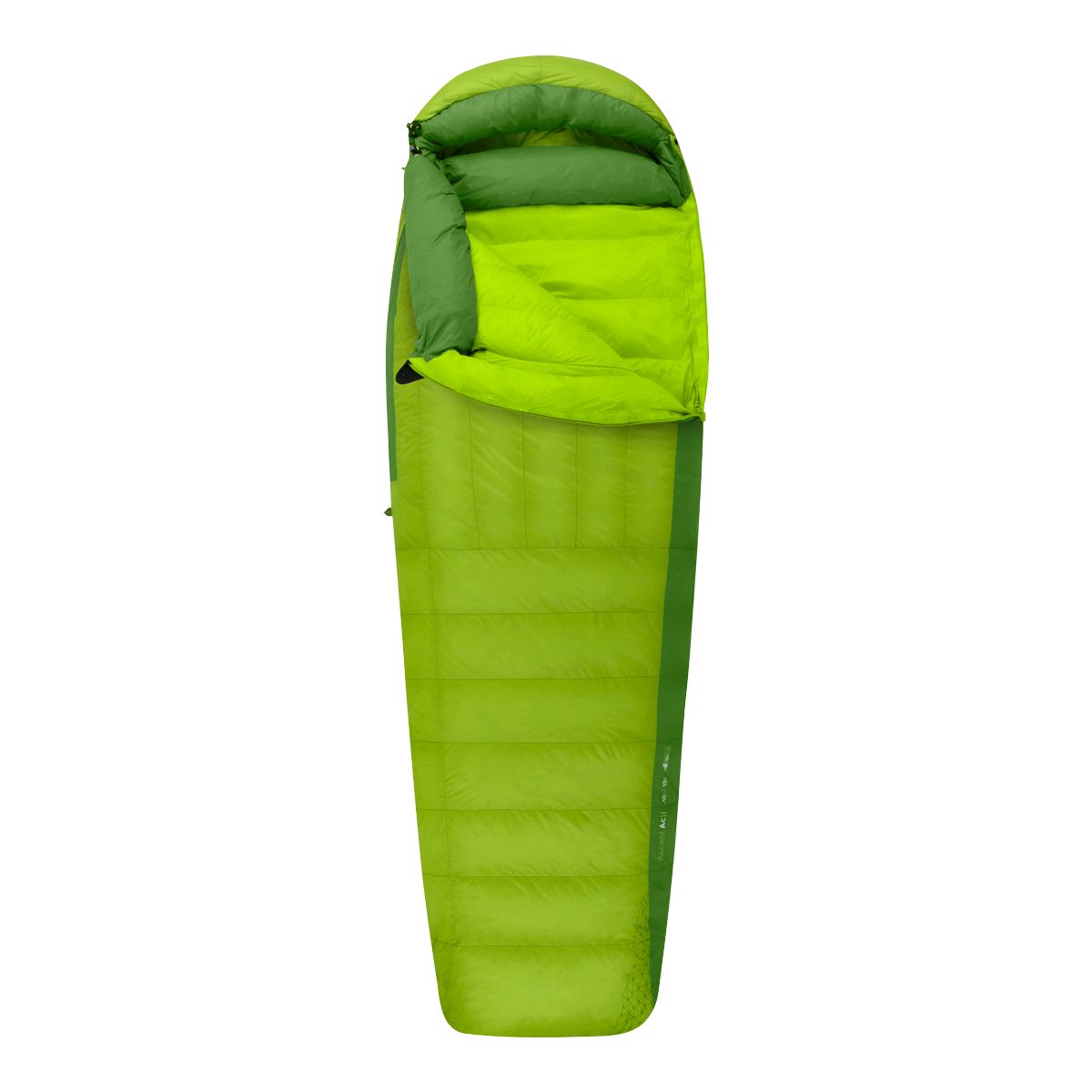 Sea To Summit Ascent II 15°F/-10°C Left Zipper Regular Sleeping Bag Overhead_Flat
