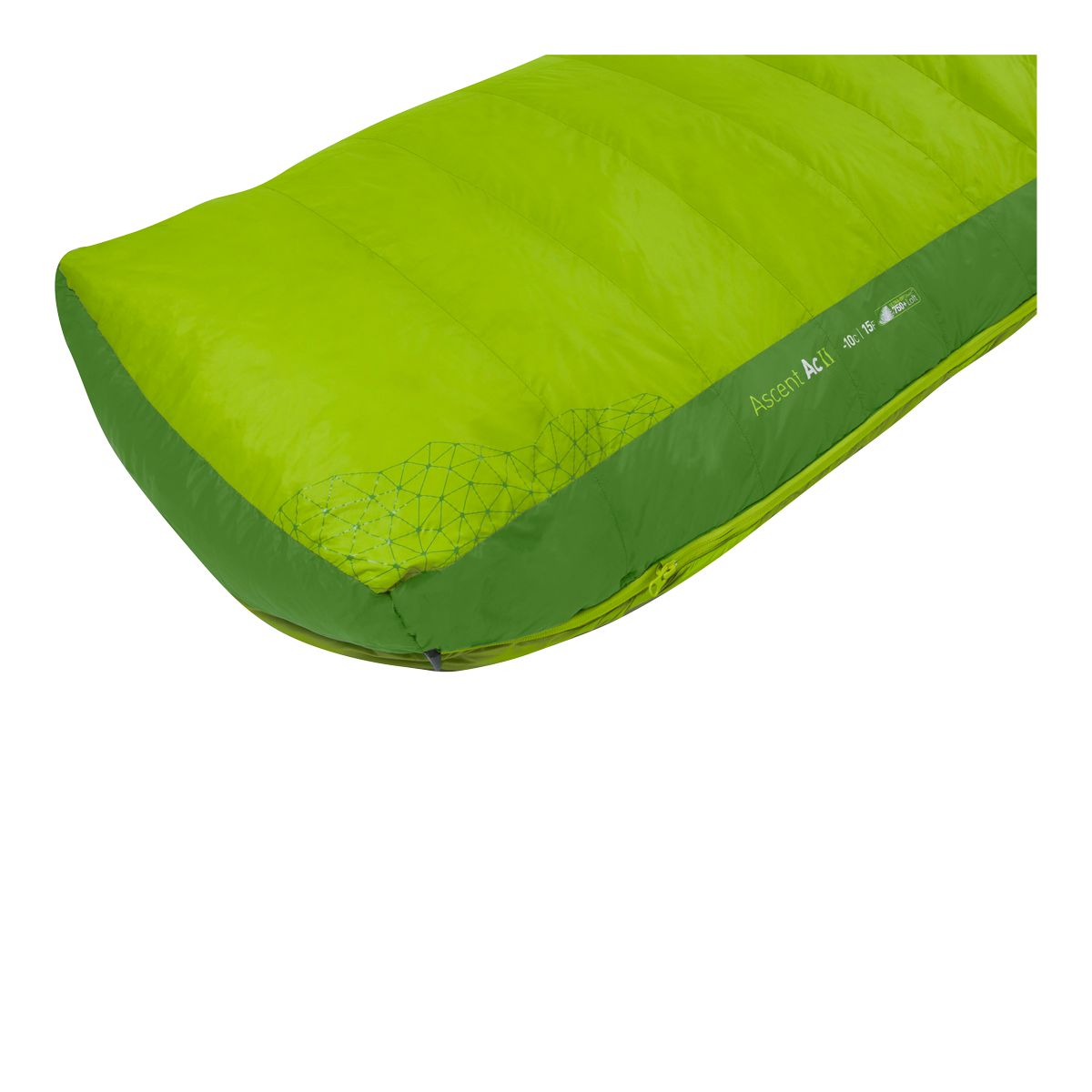 Sea To Summit Ascent II 15°F/-10°C Left Zipper Regular Sleeping Bag CloseUp