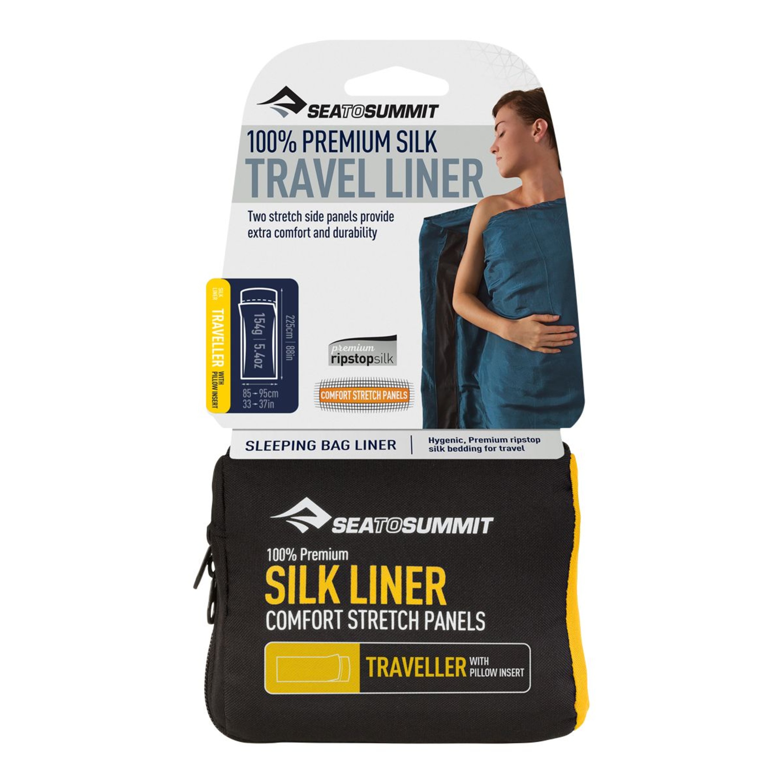 Sacs à Linge De Voyage Silk Stretch - Avec Taie D'oreiller - Vert - Pratique Et Léger